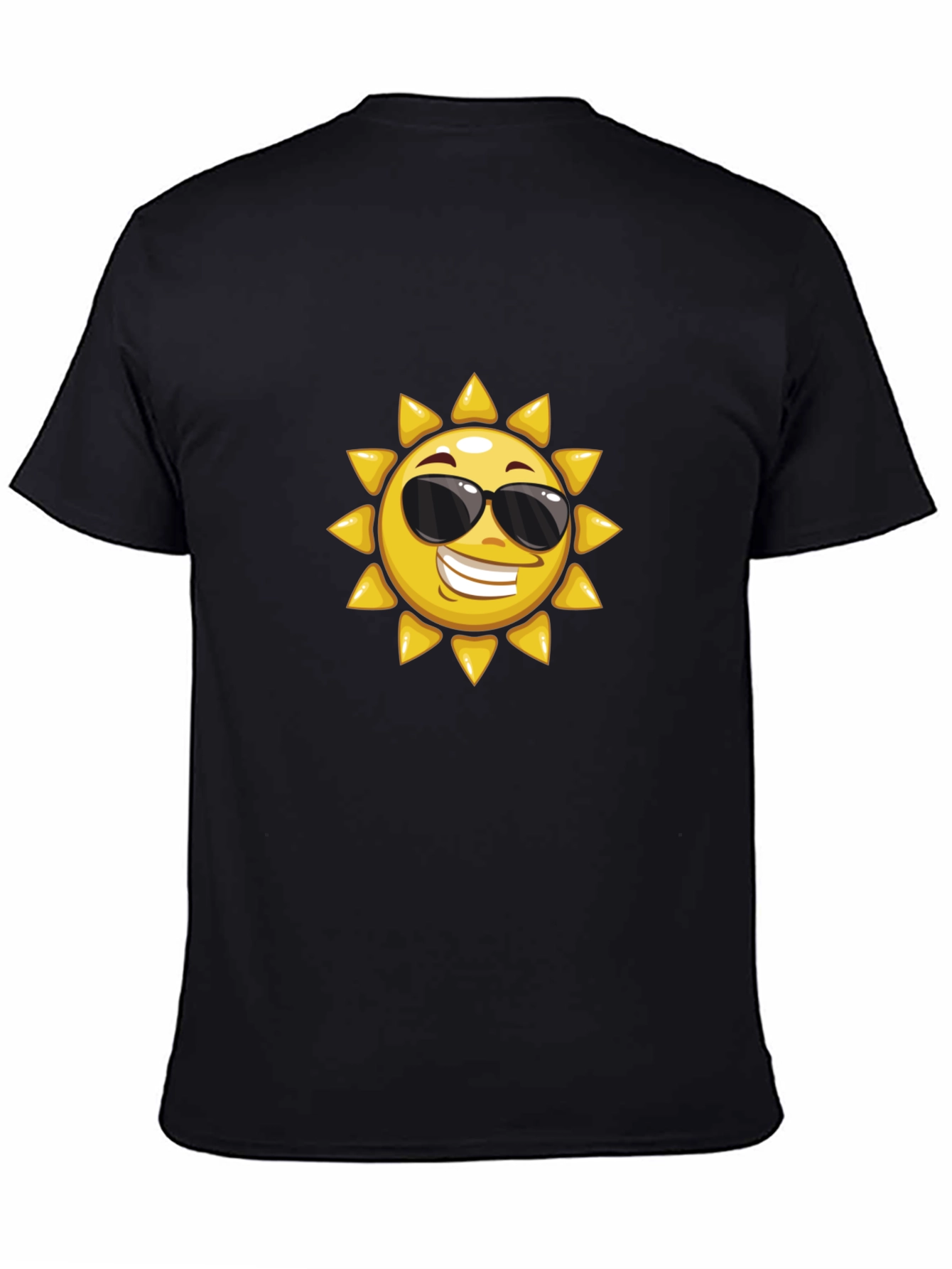 Cool Sun Graphic Black T-Shirt