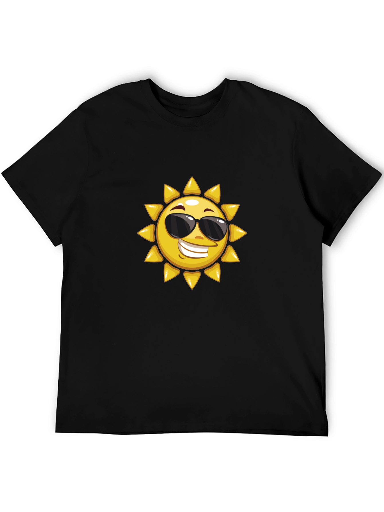 Cool Sun Graphic Black T-Shirt
