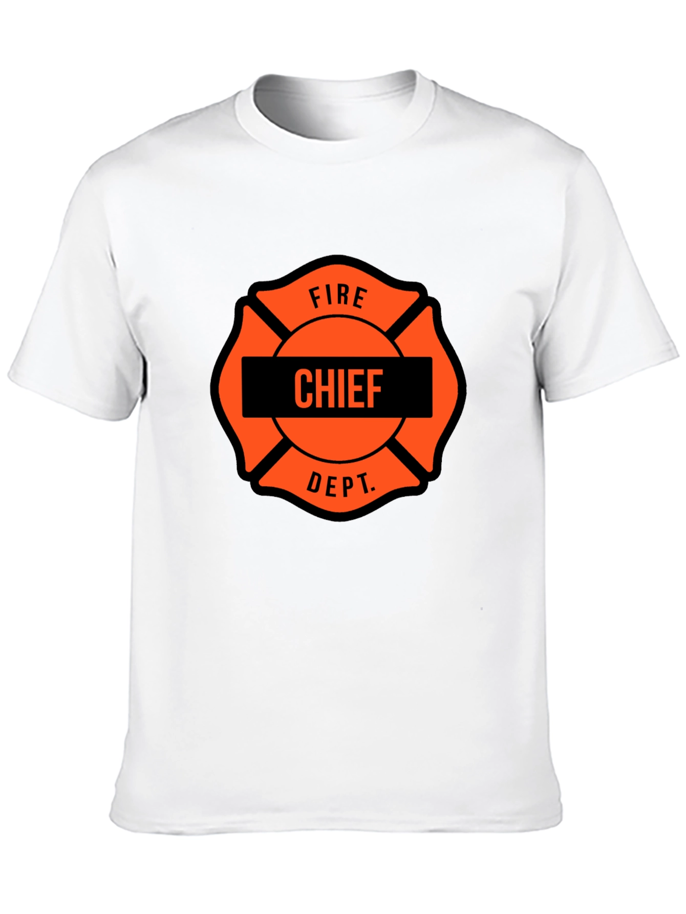 Fire Chief Maltese Cross Graphic T-Shirt