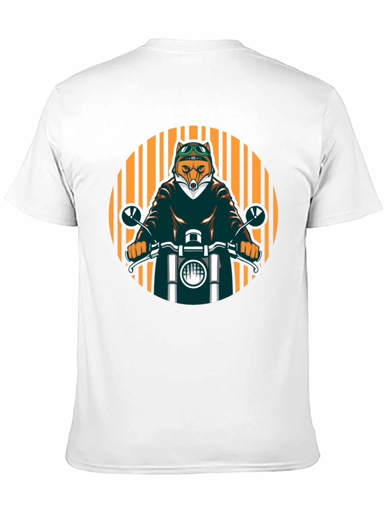 Cool Fox Biker Black T-Shirt