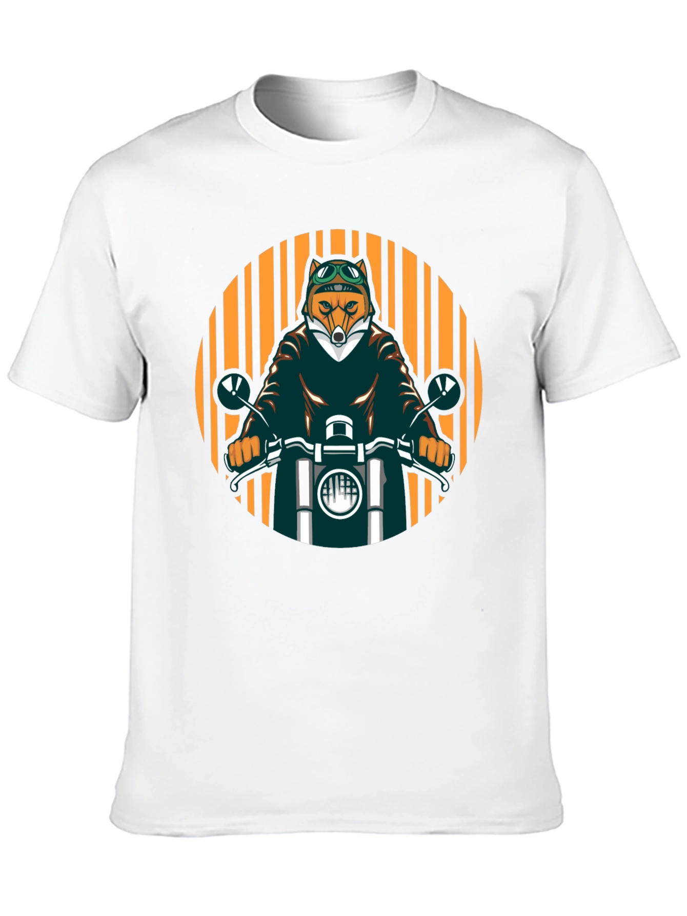 Cool Fox Biker Black T-Shirt