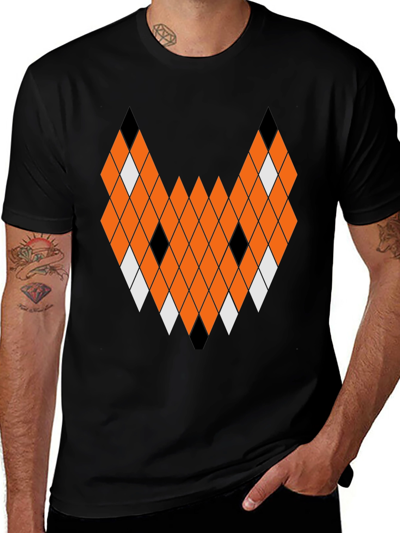 Geometric Fox Tee - Unique Graphic Print T-Shirt