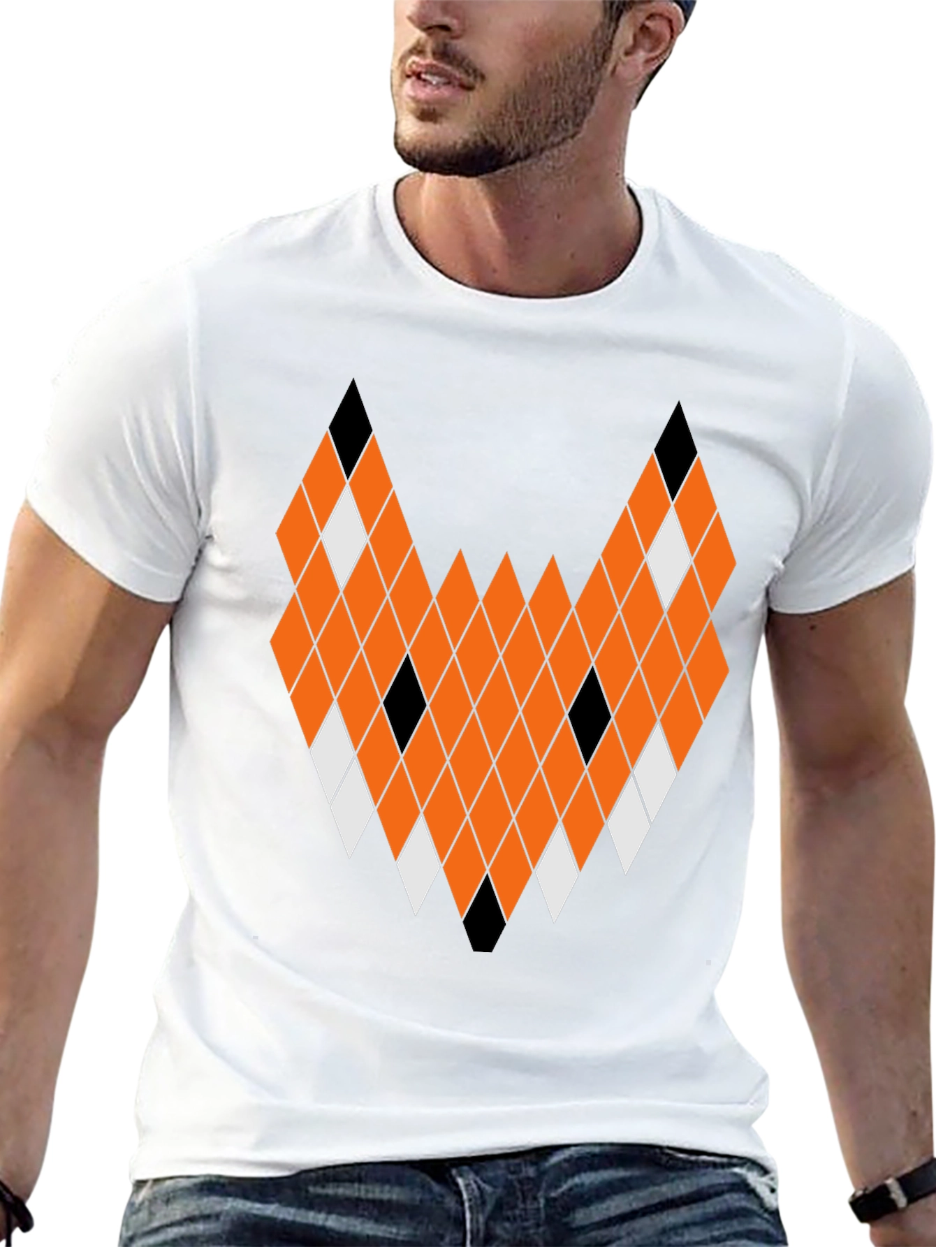 Geometric Fox Tee - Unique Graphic Print T-Shirt