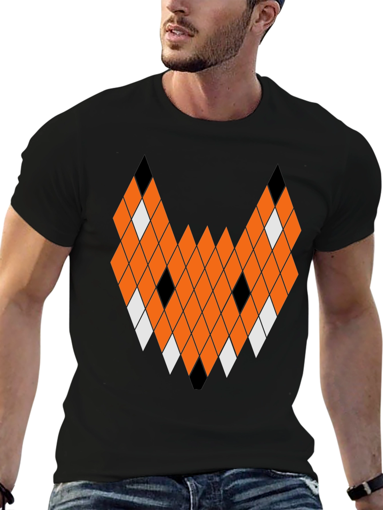 Geometric Fox Tee - Unique Graphic Print T-Shirt