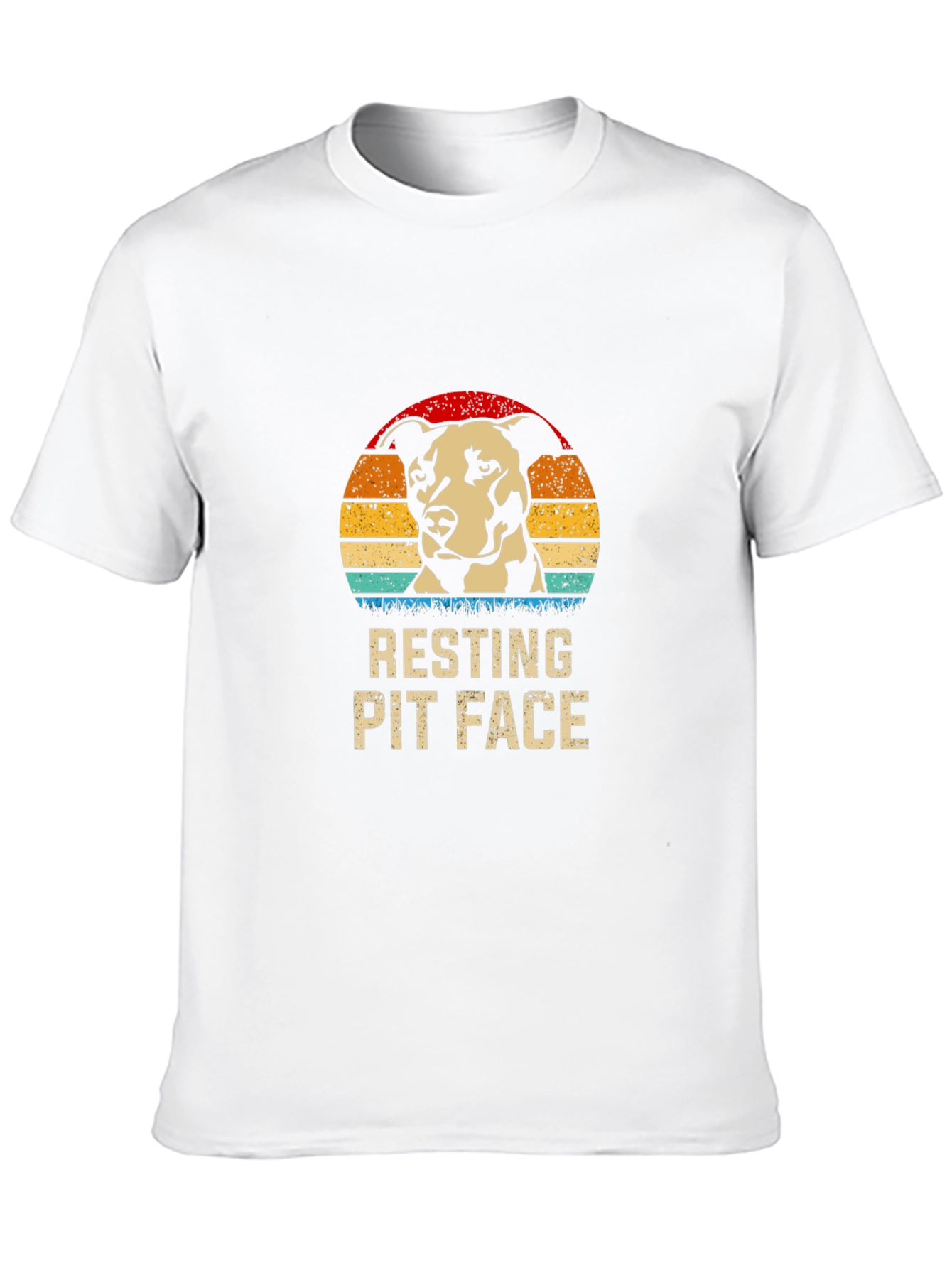Resting Pit Face Graphic T-Shirt - Black