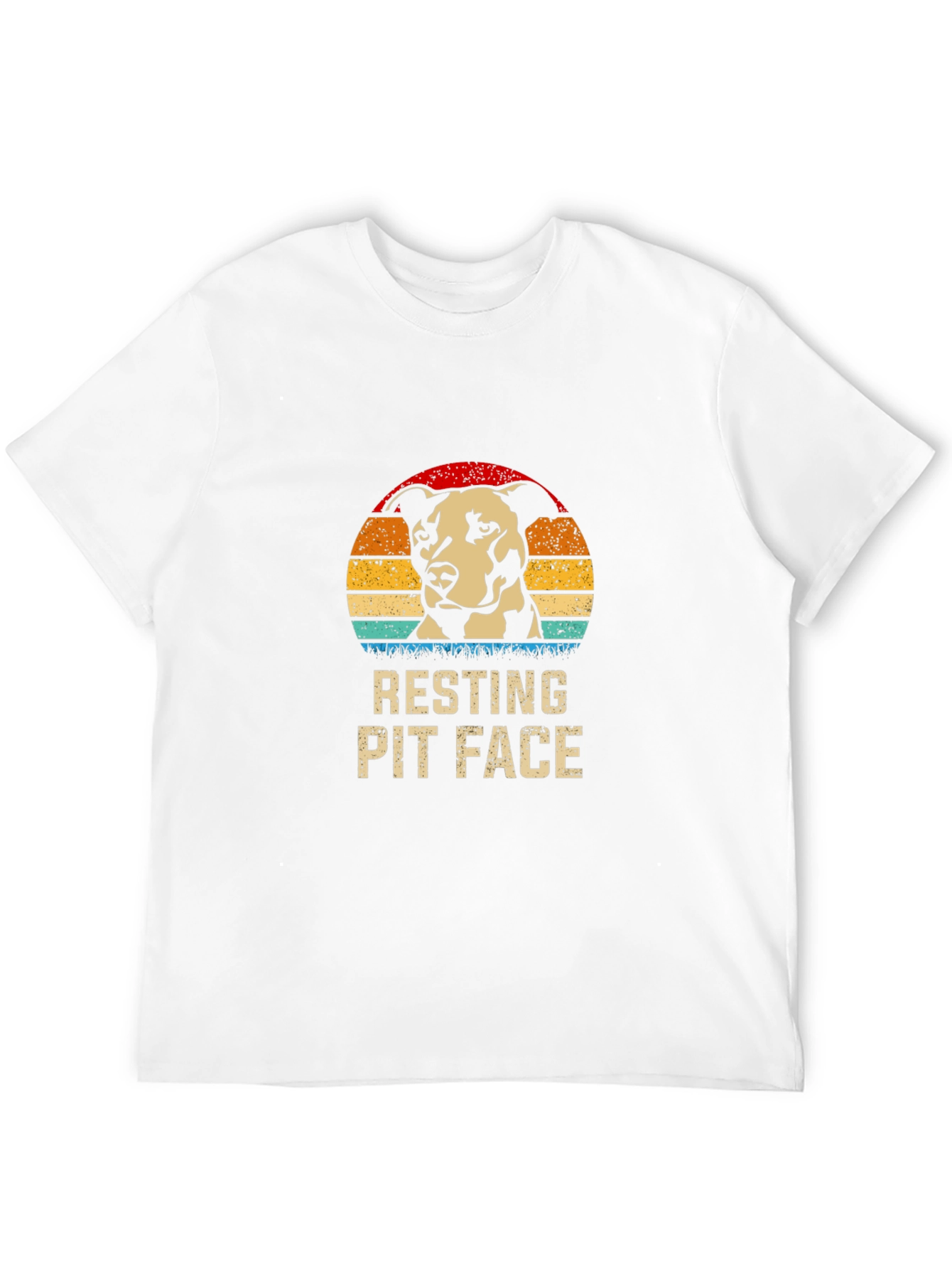 Resting Pit Face Graphic T-Shirt - Black