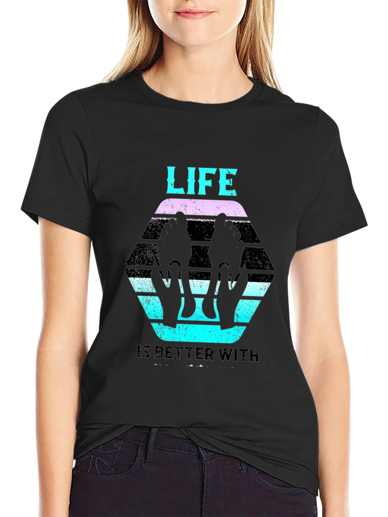 Life is Better With Feet T-Shirt