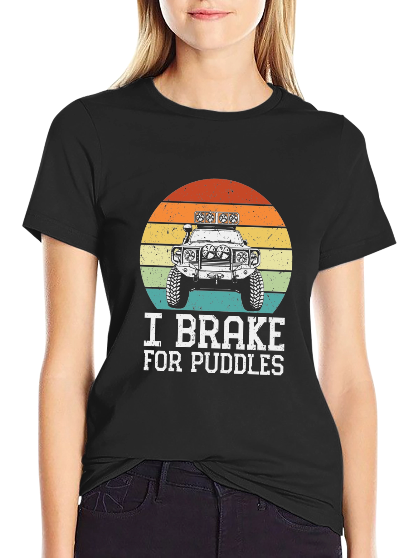 I Brake For Puddles Off-Road Vehicle T-Shirt