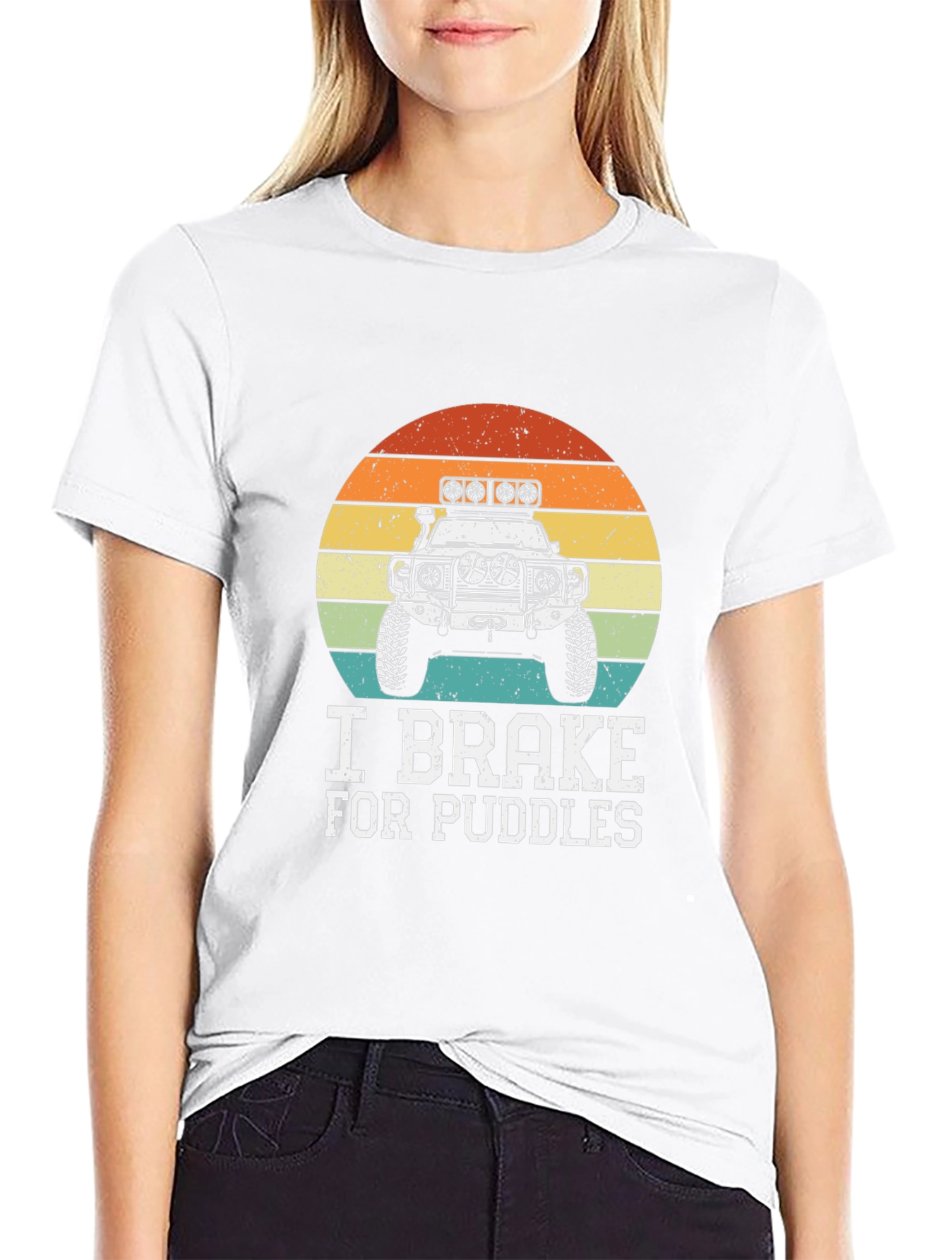 I Brake For Puddles Off-Road Vehicle T-Shirt
