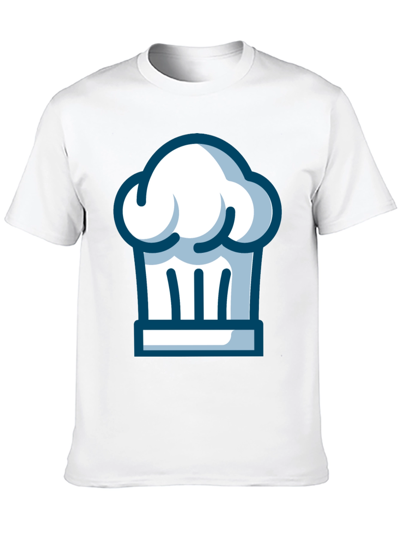 Chef Hat Graphic Tee - Black Cotton T-Shirt