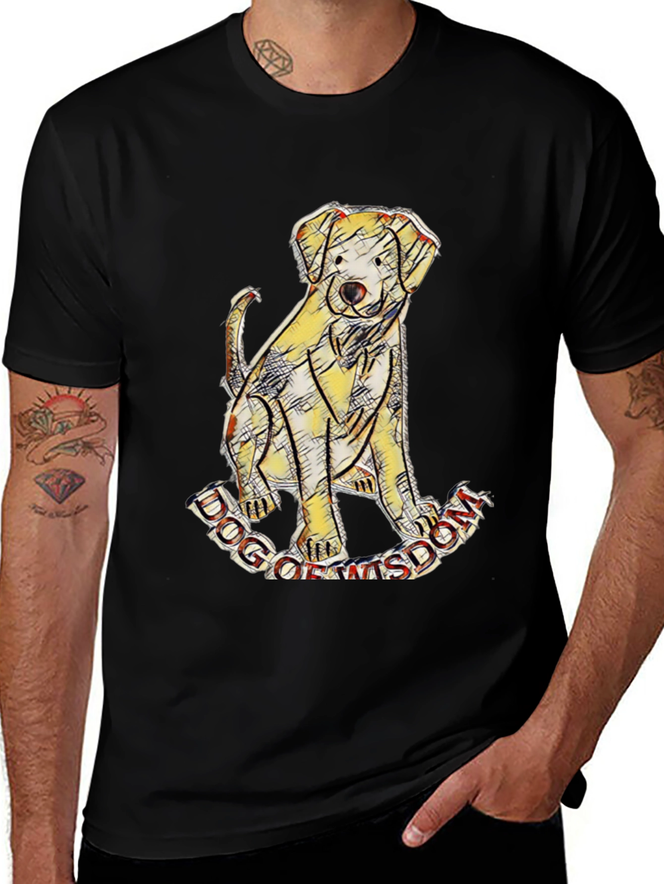 Dog of Wisdom Graphic T-Shirt