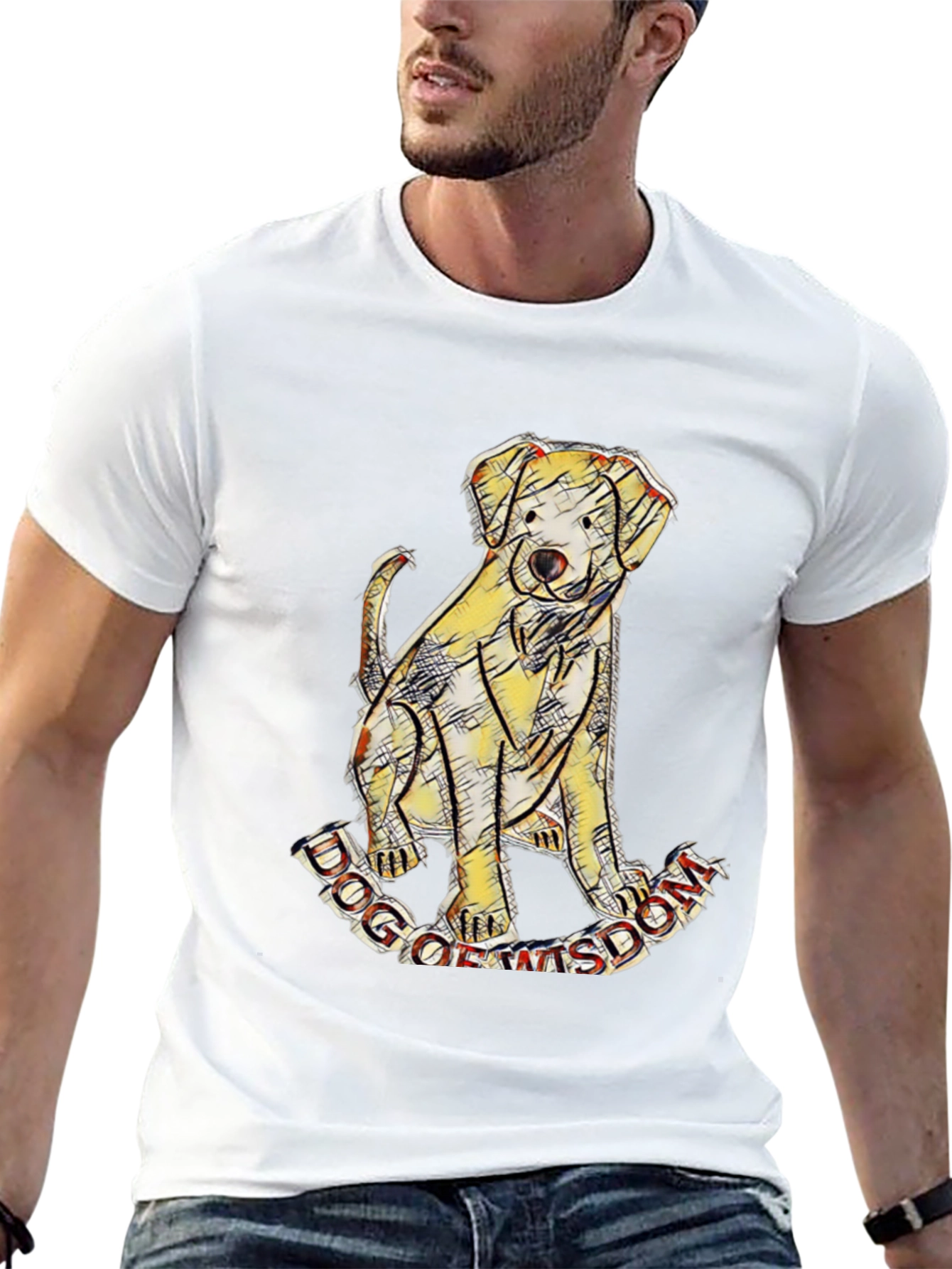 Dog of Wisdom Graphic T-Shirt