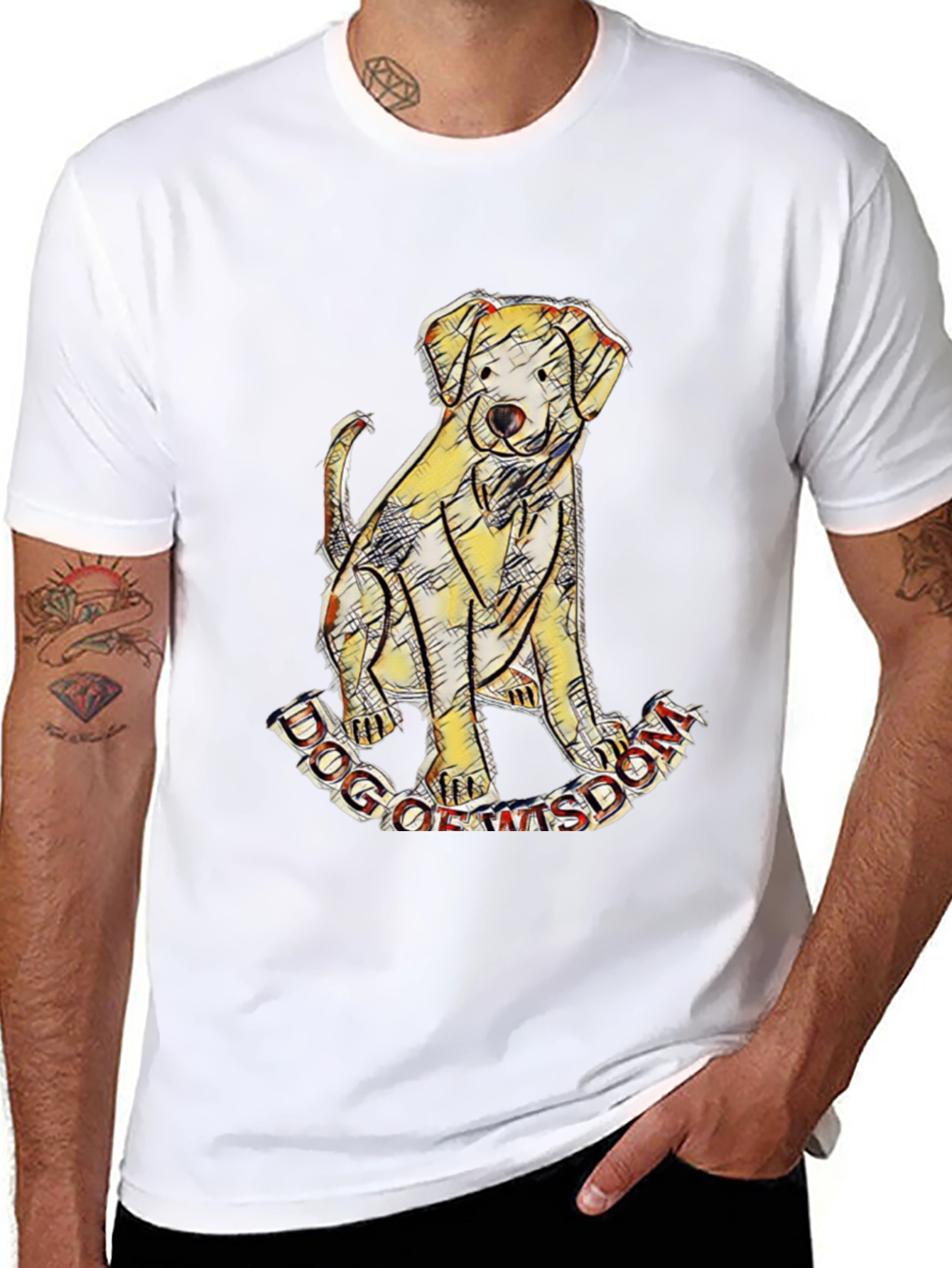 Dog of Wisdom Graphic T-Shirt