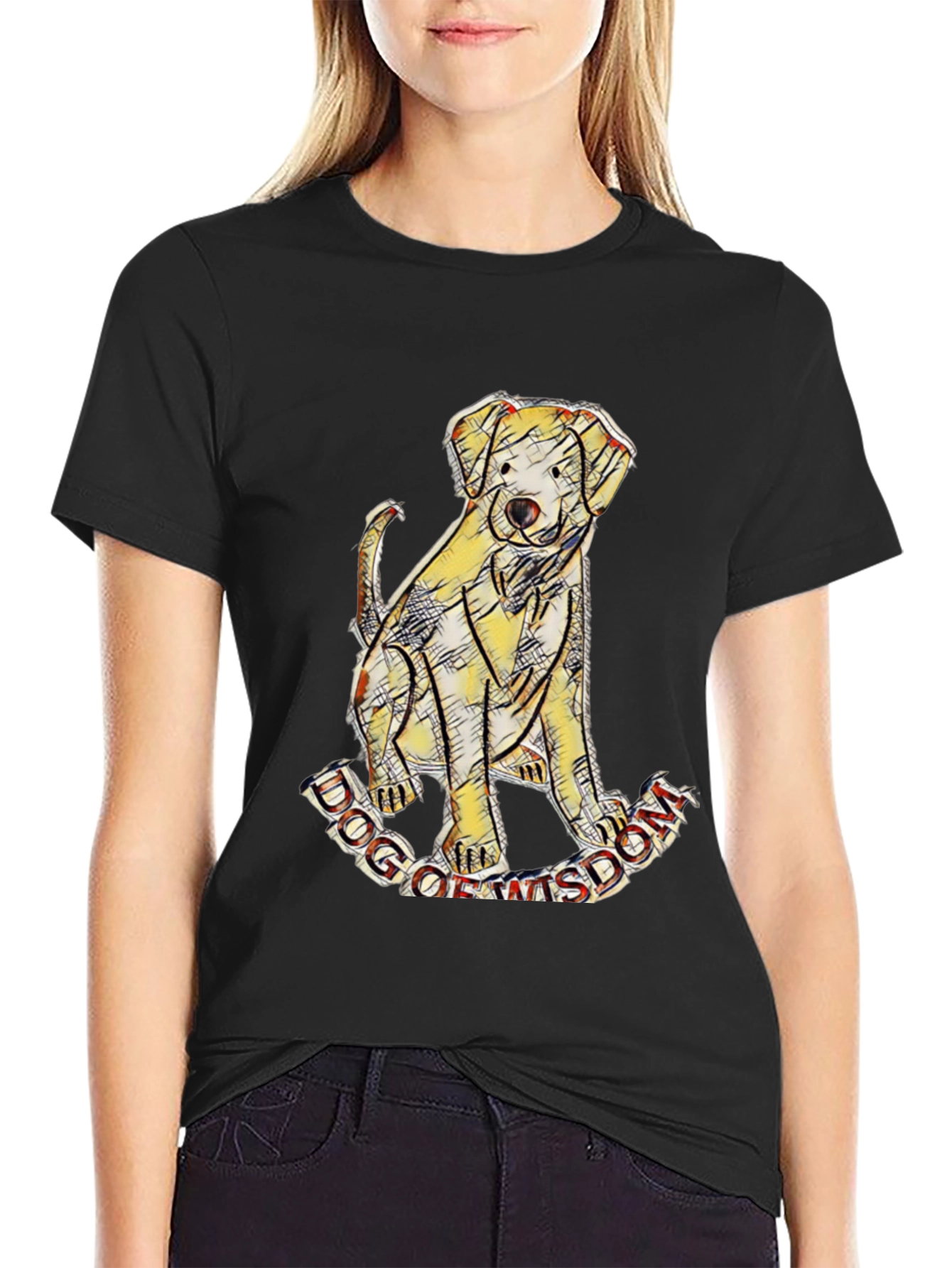 Dog of Wisdom Graphic T-Shirt