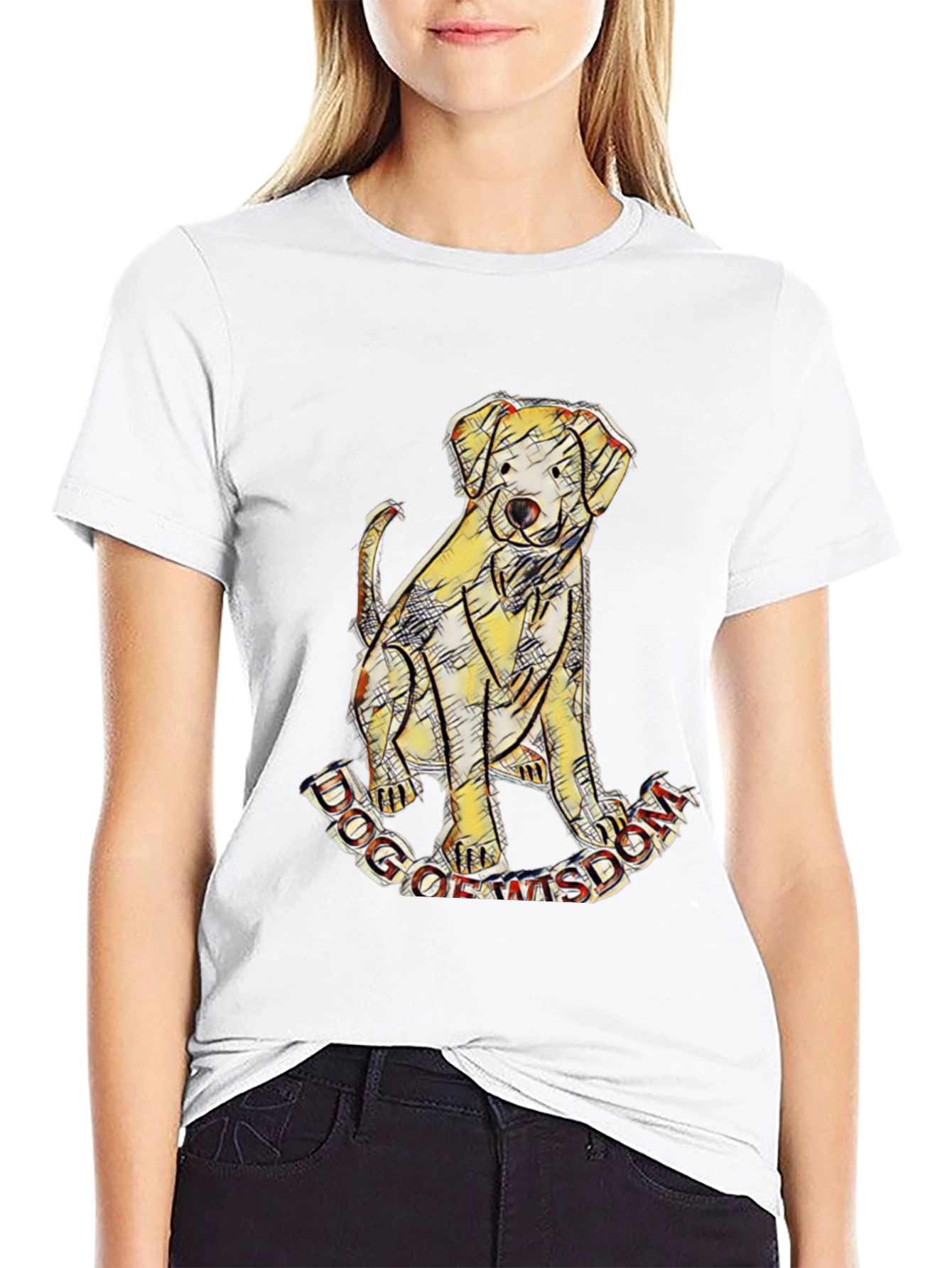 Dog of Wisdom Graphic T-Shirt