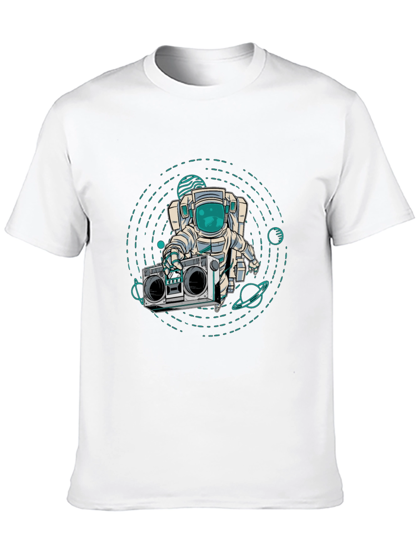 Astronaut Boombox Graphic T-Shirt