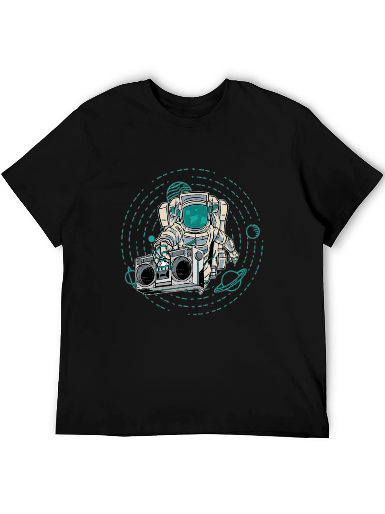 Astronaut Boombox Graphic T-Shirt