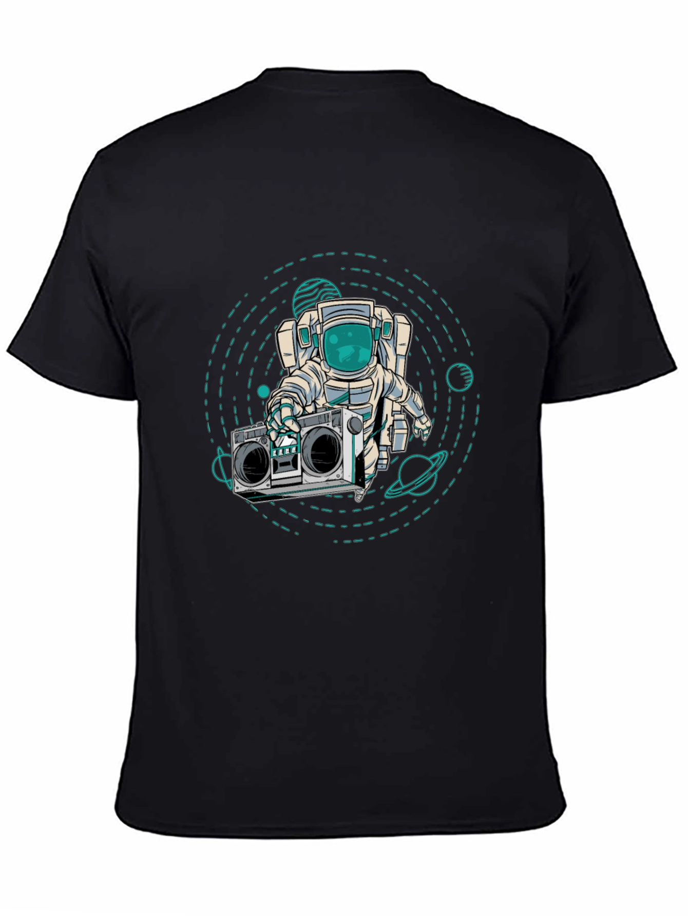 Astronaut Boombox Graphic T-Shirt