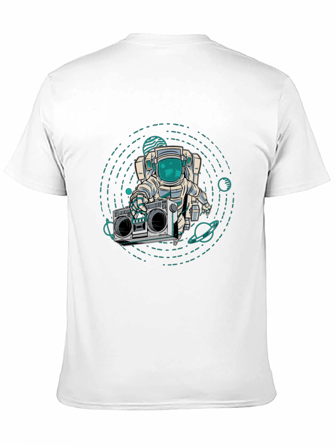 Astronaut Boombox Graphic T-Shirt
