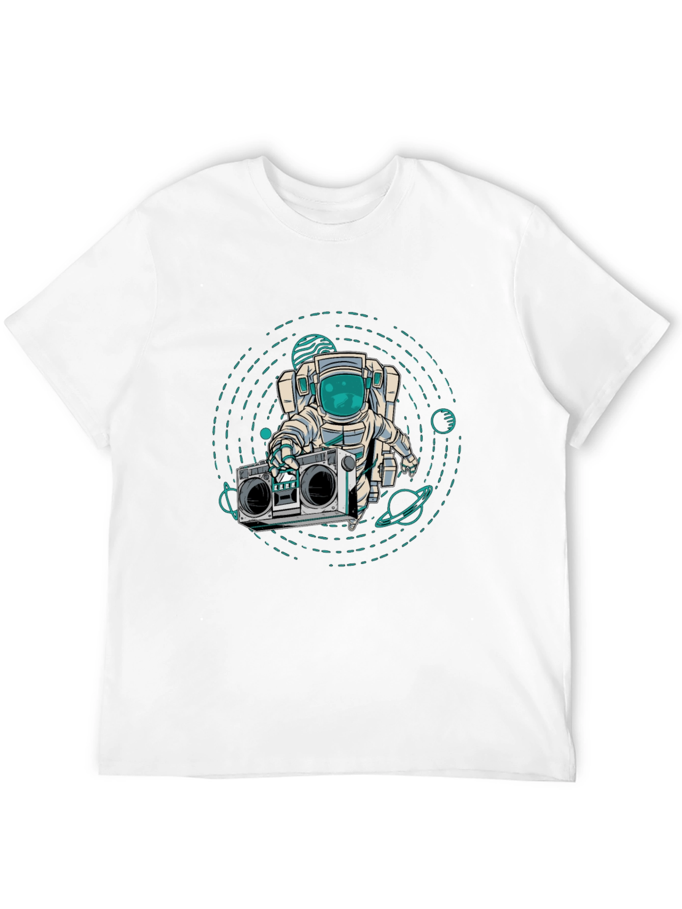 Astronaut Boombox Graphic T-Shirt