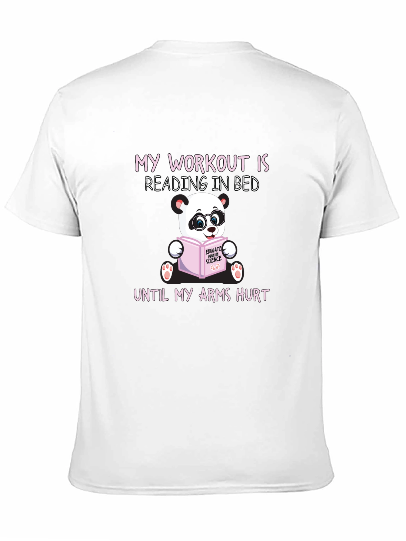 Funny Workout Reading Panda T-Shirt