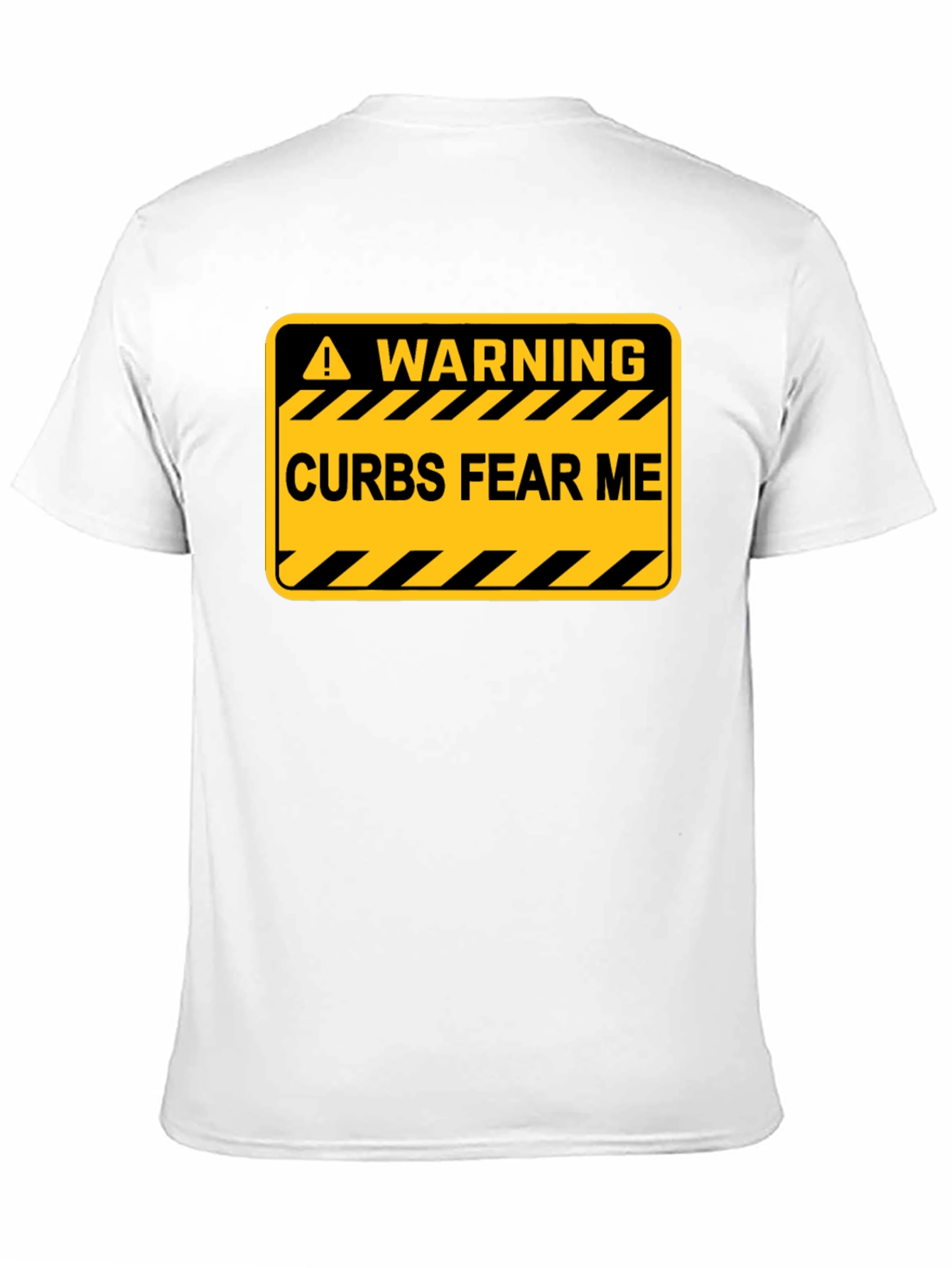 Warning: Curbs Fear Me Black T-Shirt