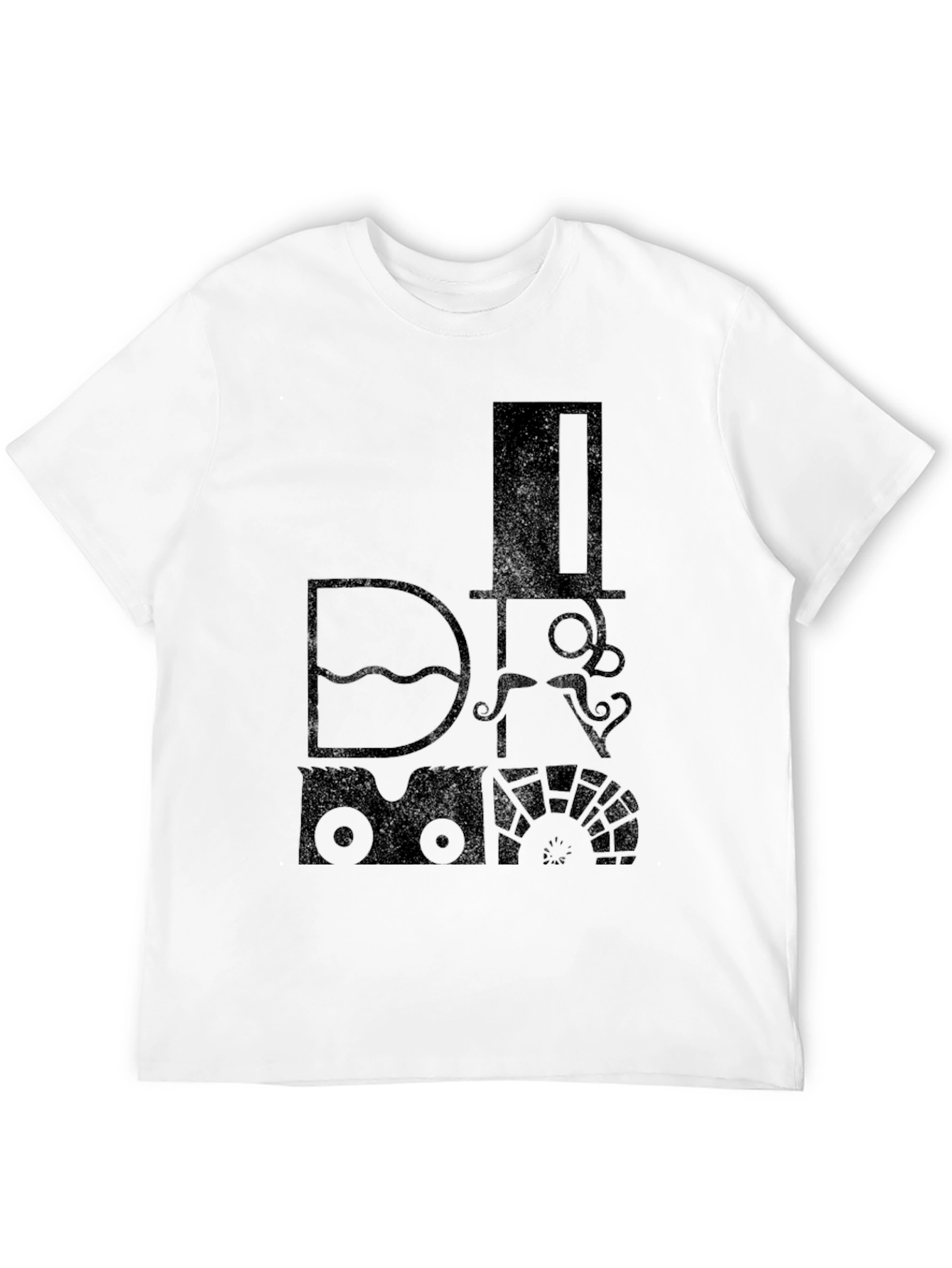 Steampunk Train Graphic T-Shirt - Retro Style