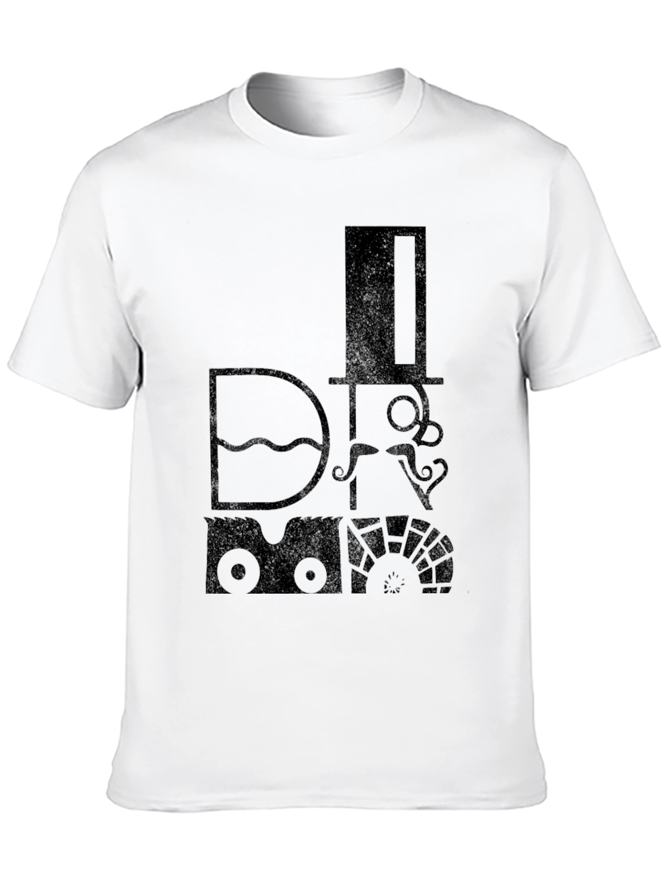 Steampunk Train Graphic T-Shirt - Retro Style