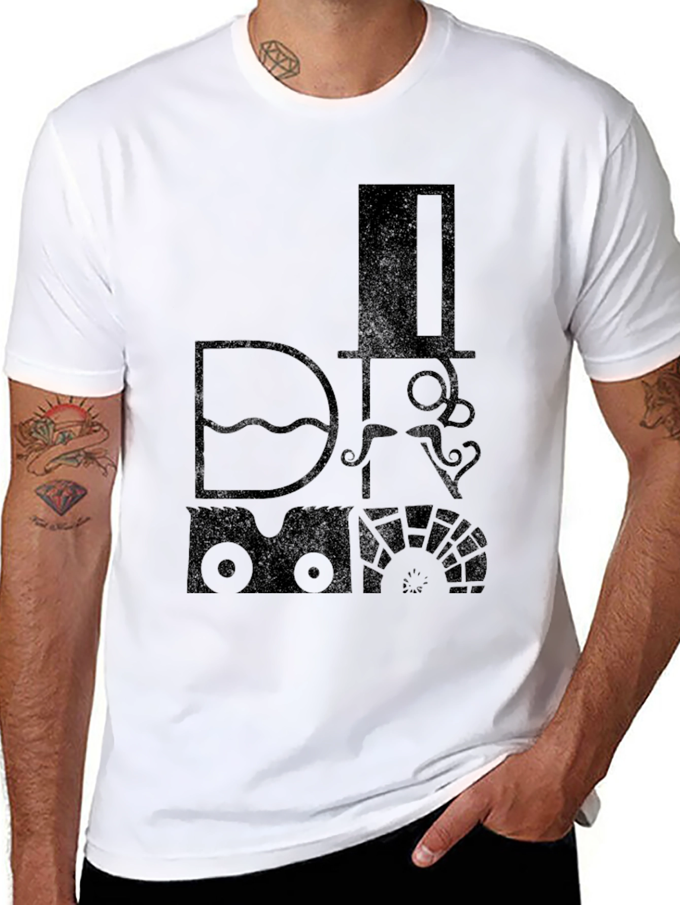 Steampunk Train Graphic T-Shirt - Retro Style