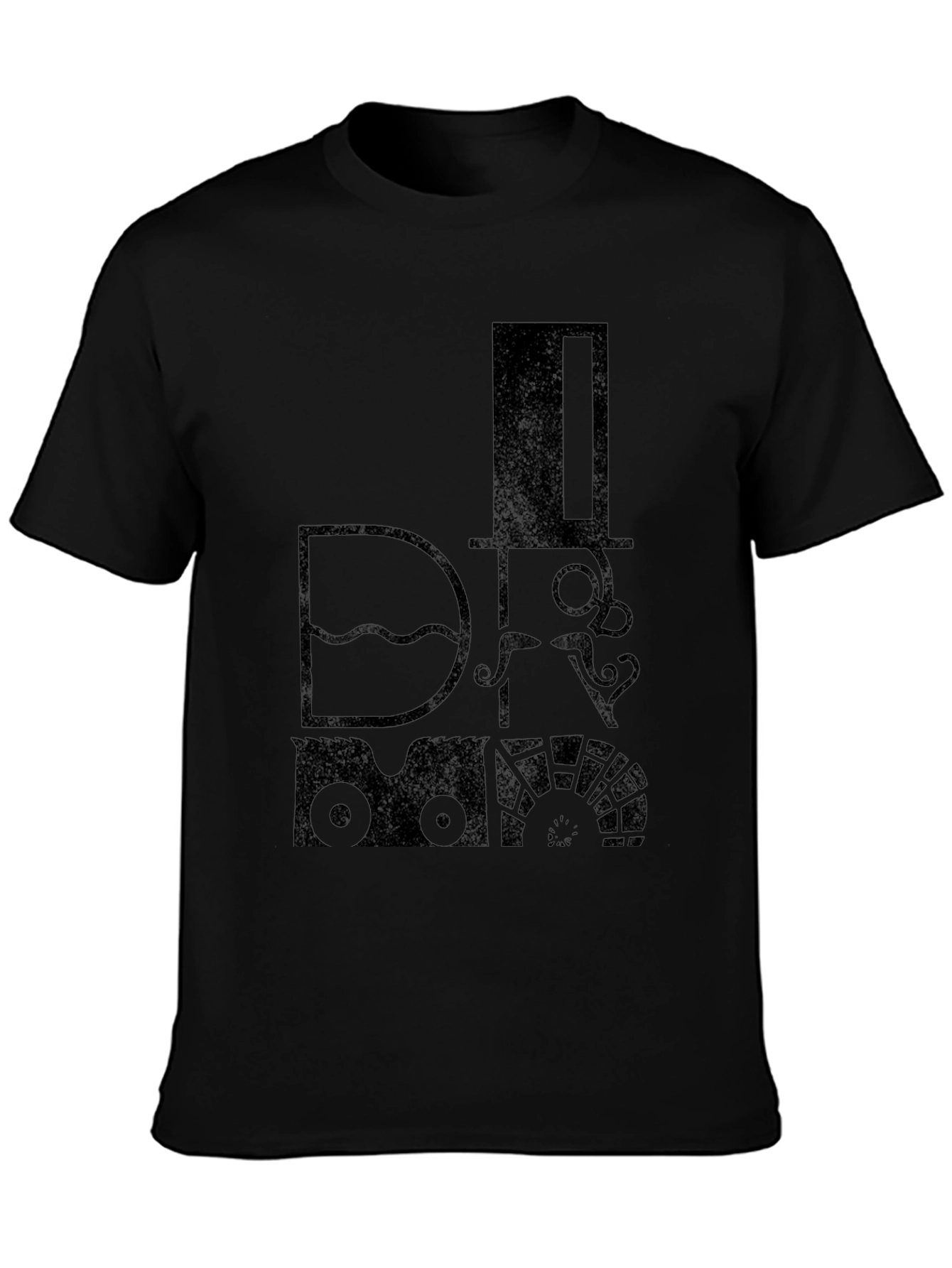 Steampunk Train Graphic T-Shirt - Retro Style