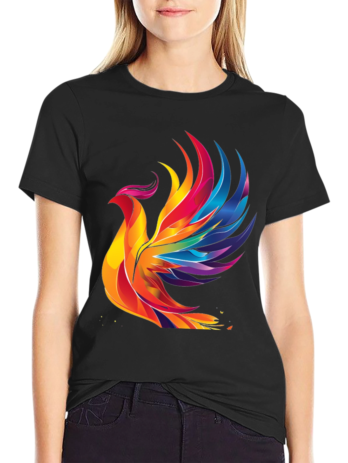 Rainbow Phoenix Graphic Tee