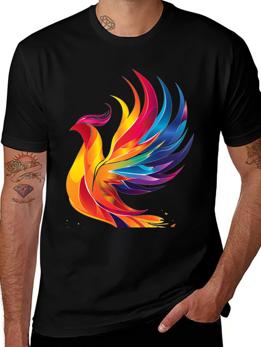 Rainbow Phoenix Graphic Tee