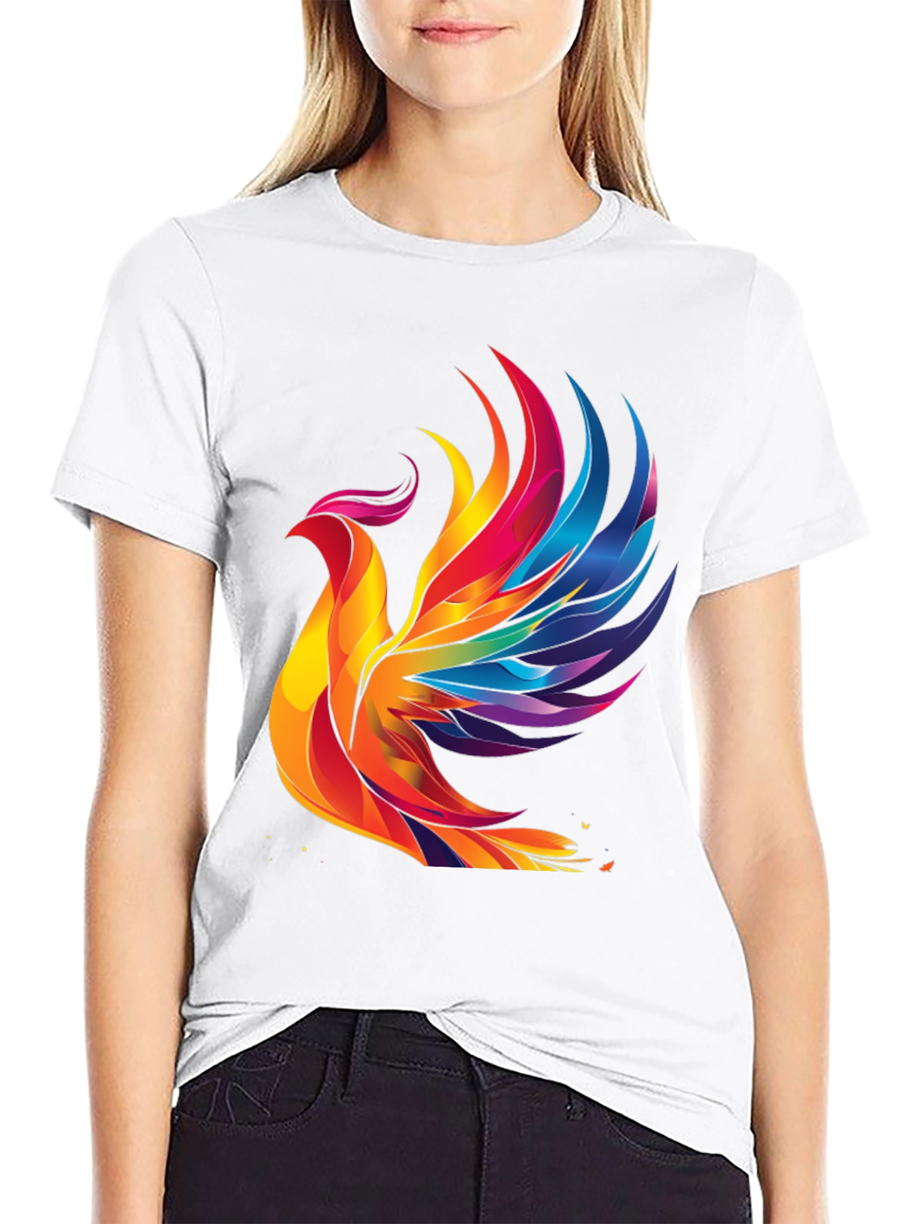 Rainbow Phoenix Graphic Tee