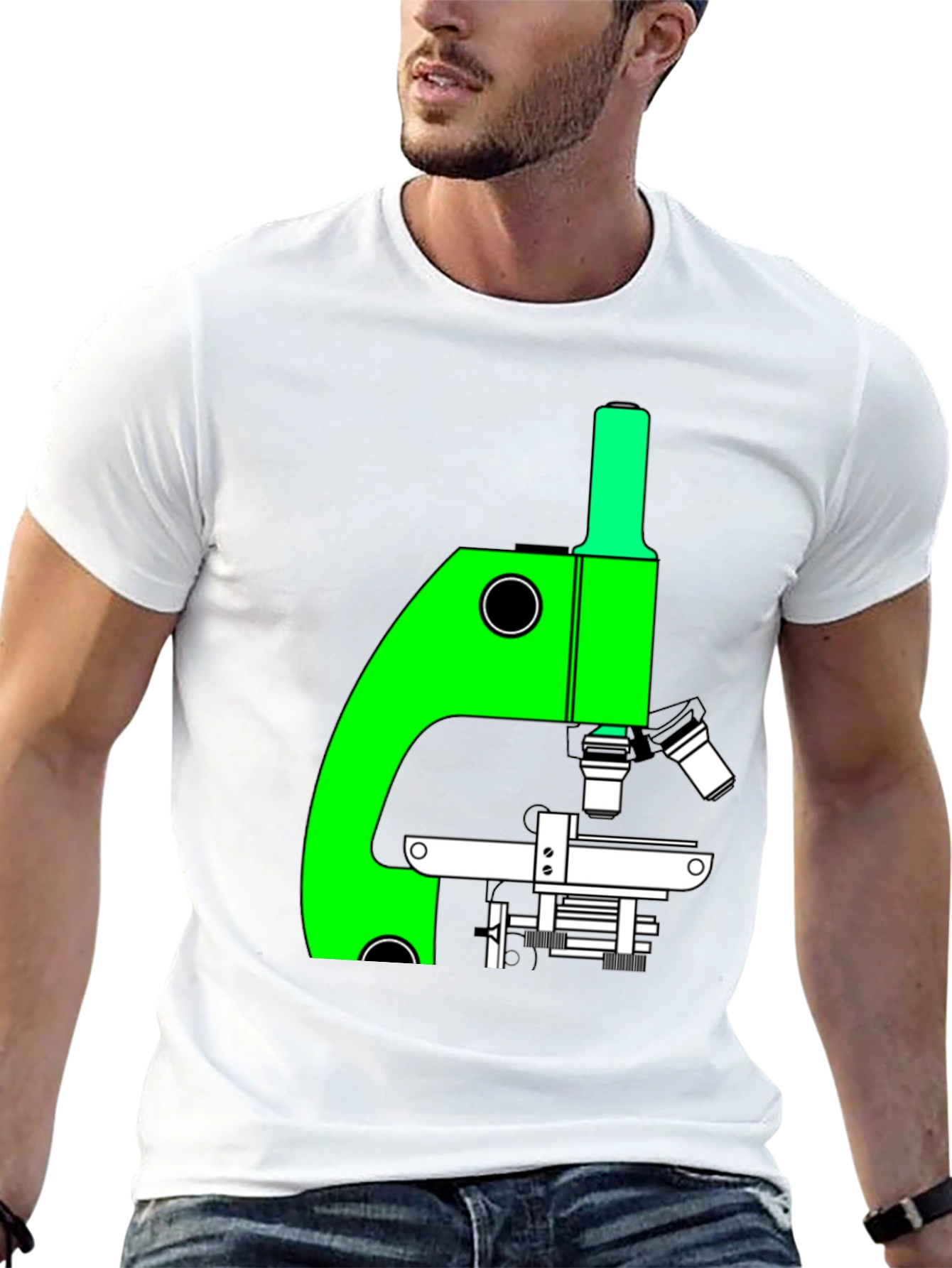 Science Tee: Microscope Graphic T-Shirt