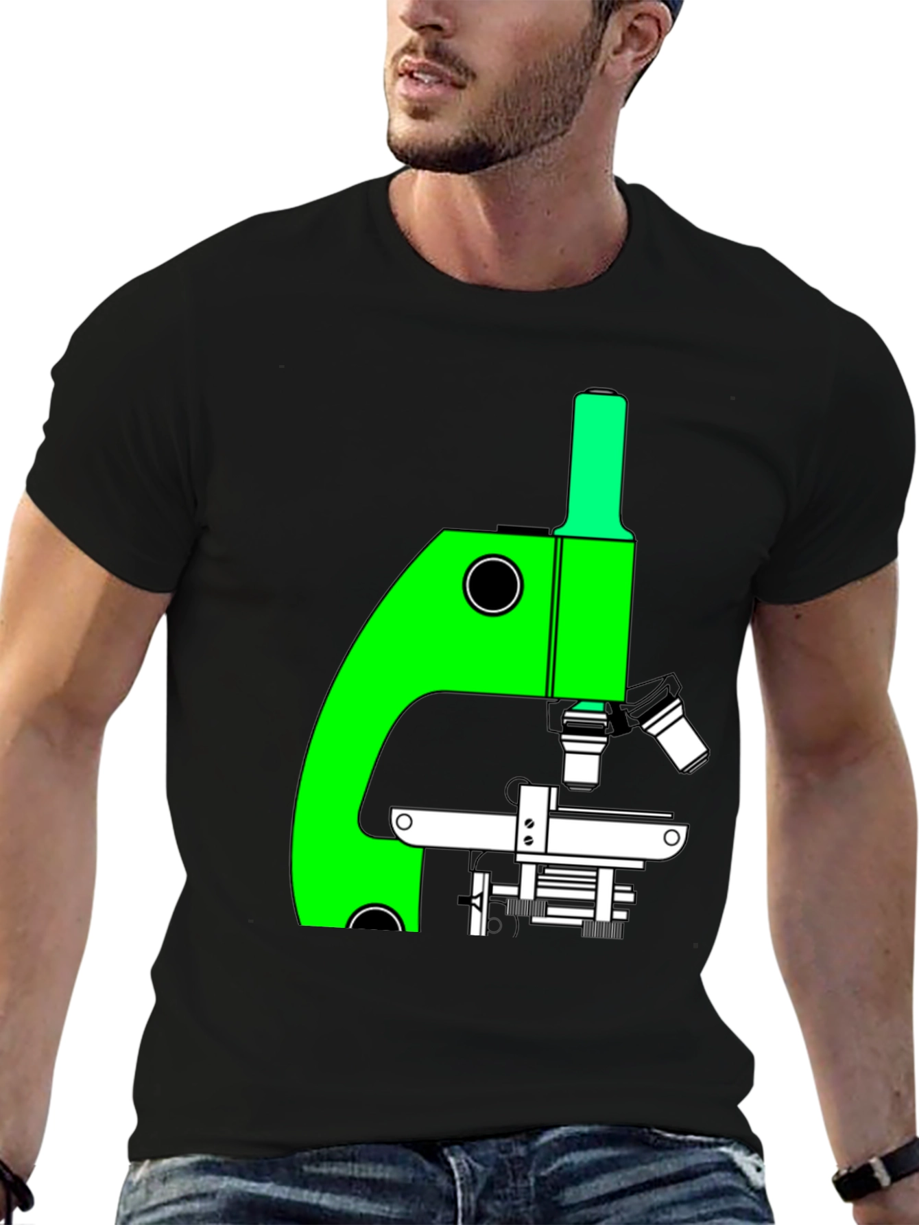 Science Tee: Microscope Graphic T-Shirt