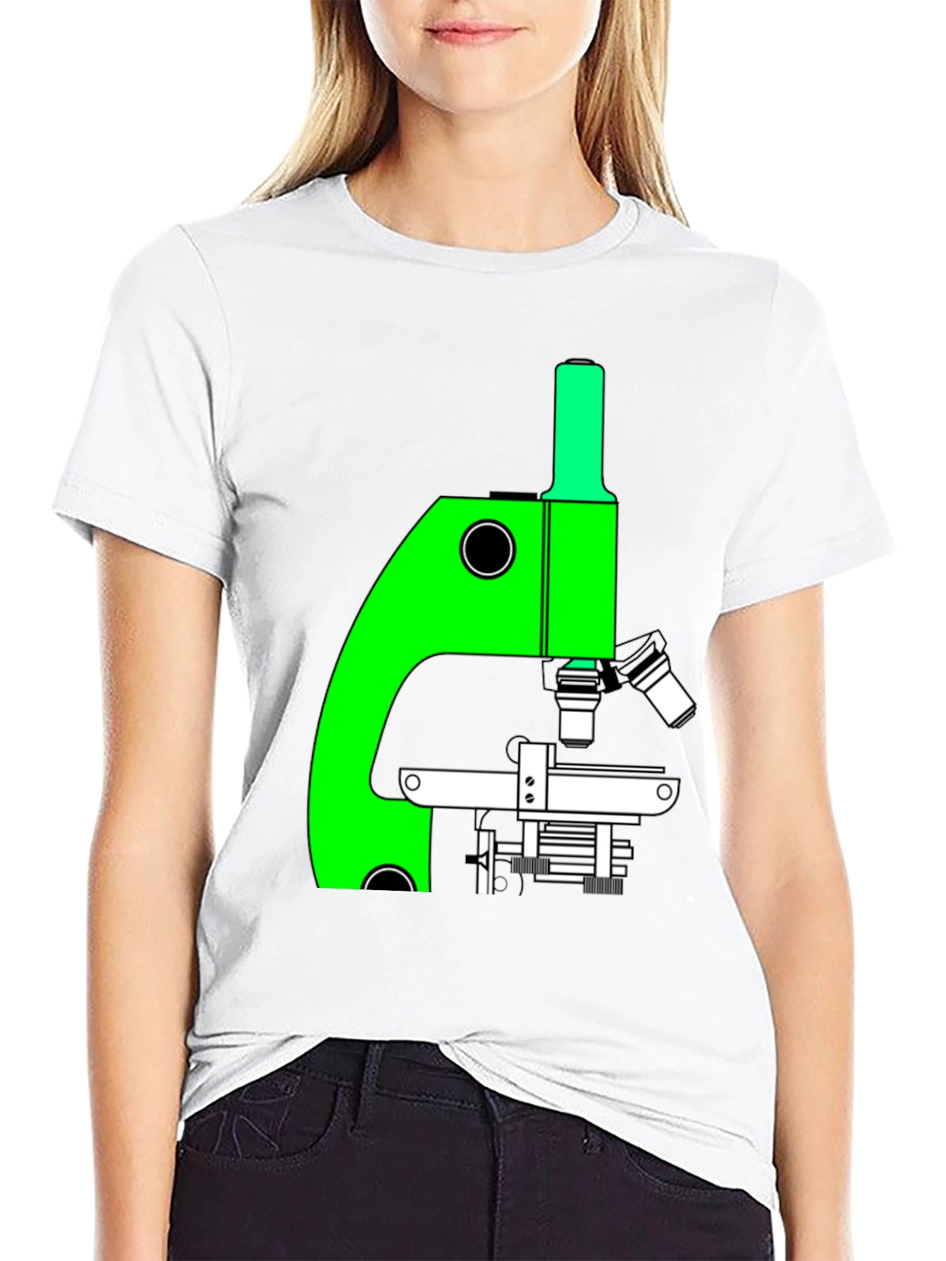 Science Tee: Microscope Graphic T-Shirt