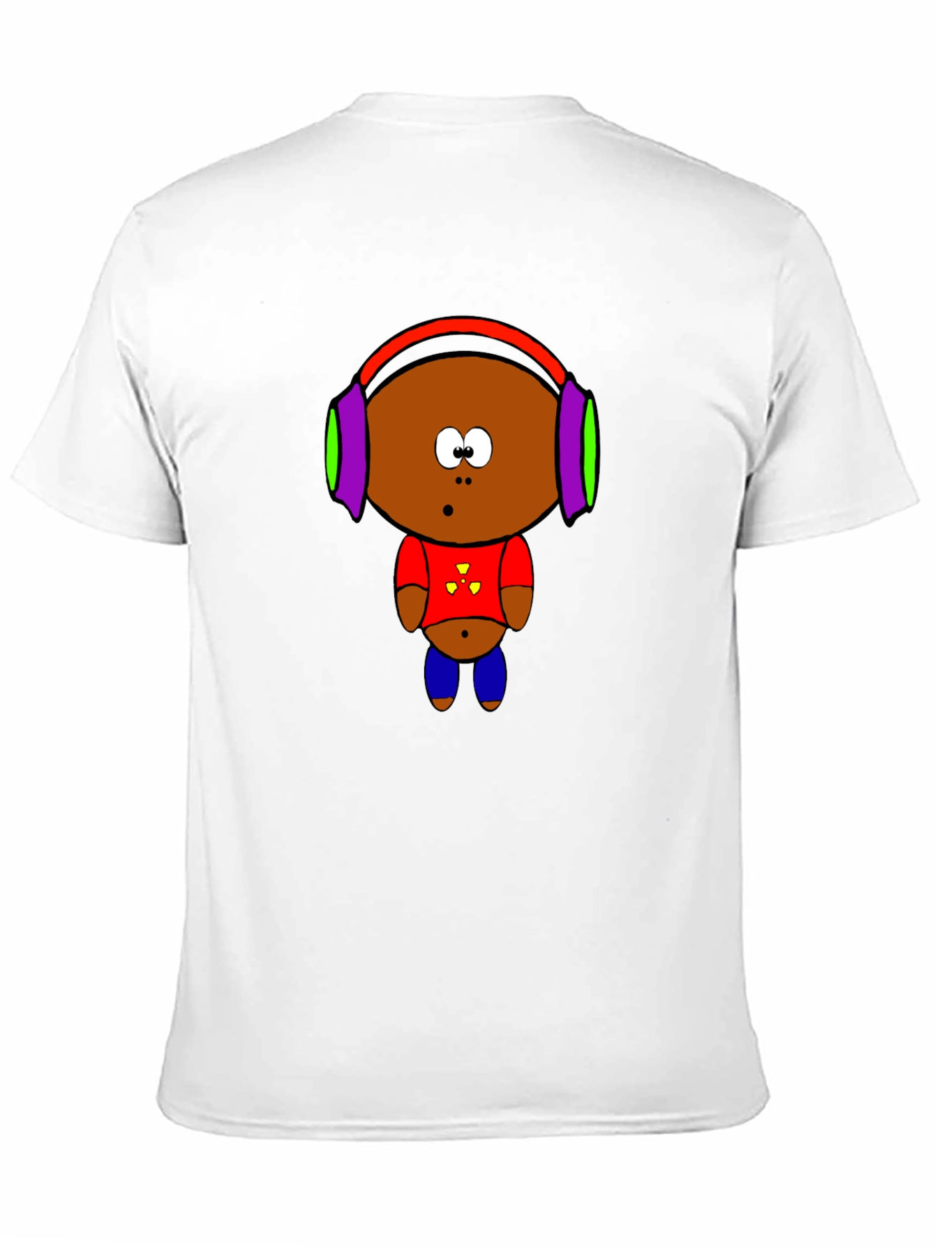 Cartoon Character Graphic T-Shirt - Black
