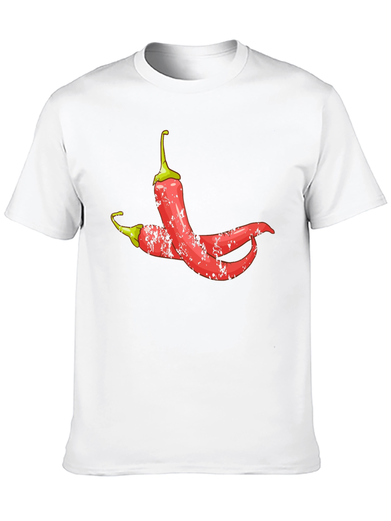 Spicy Chili Pepper Graphic Tee - Black Cotton T-Shirt