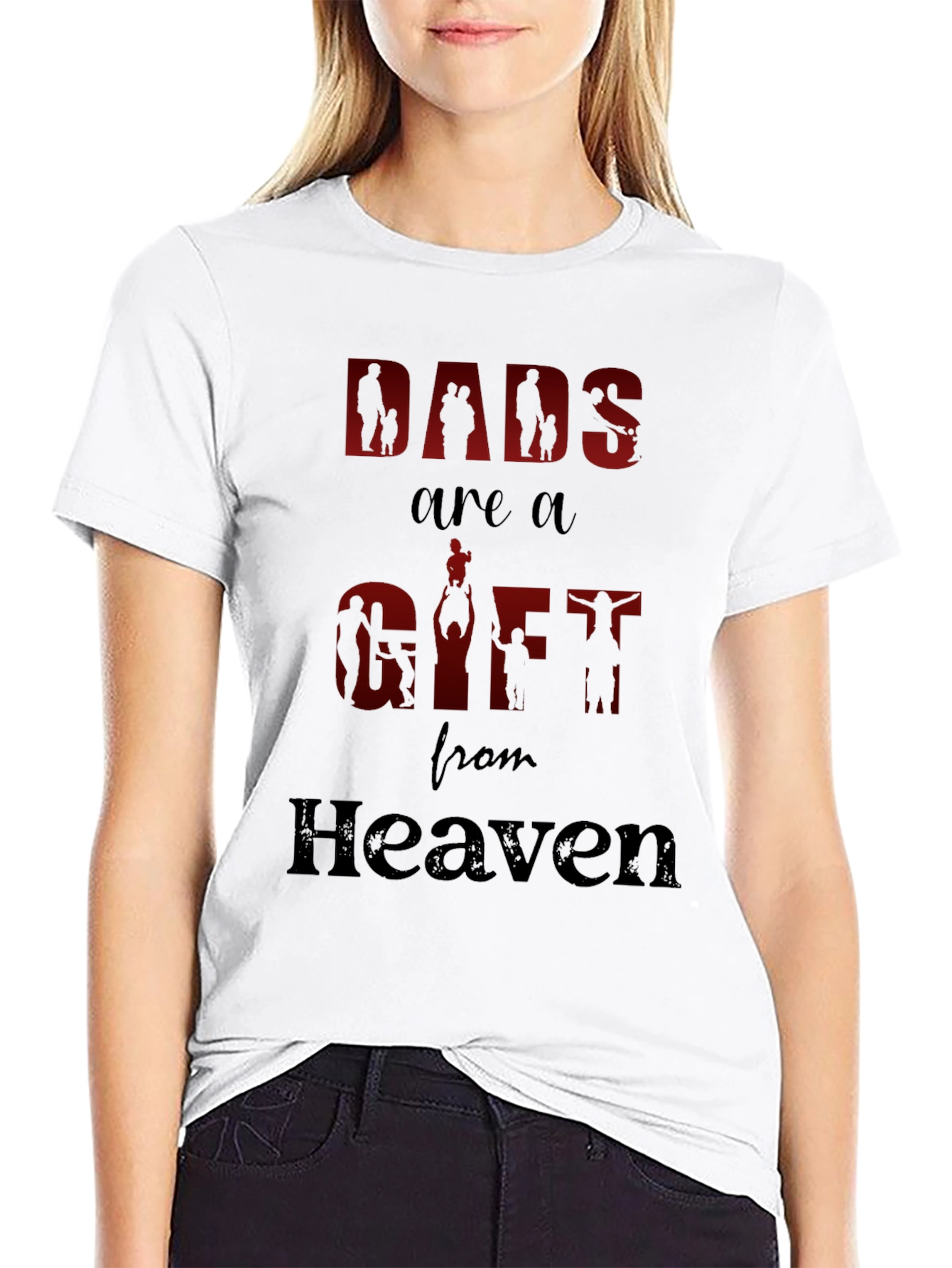 Dads are a Gift from Heaven Graphic T-Shirt