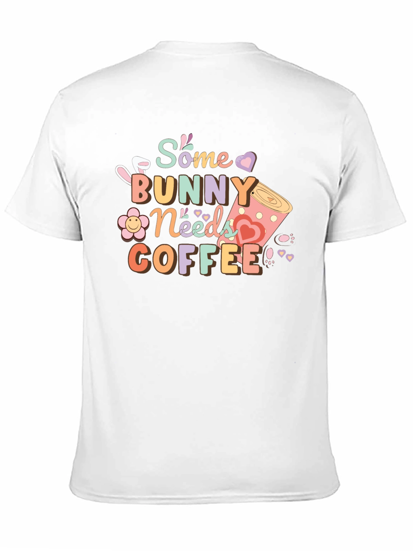 Some Bunny Needs Coffee T-Shirt - Black