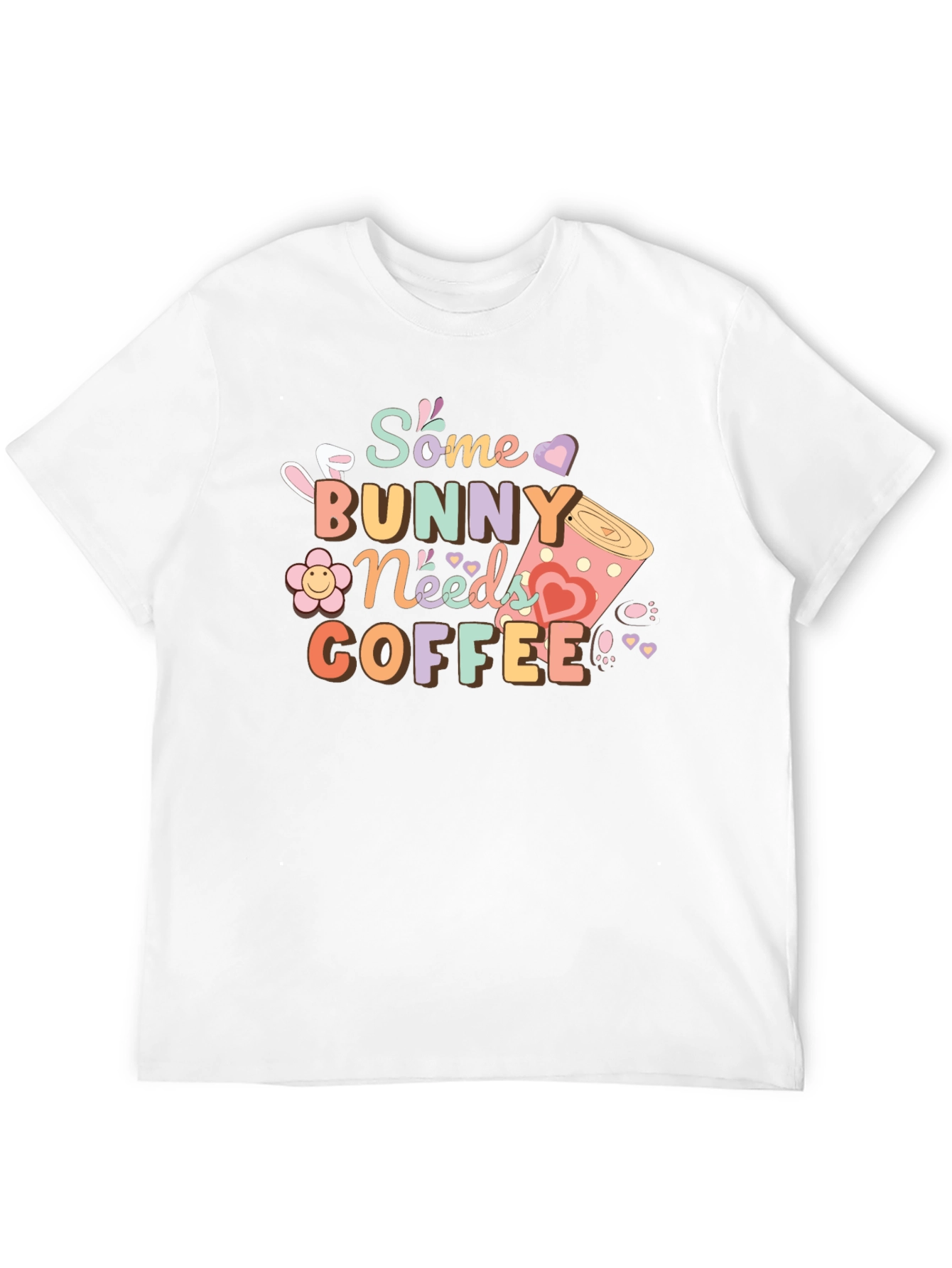 Some Bunny Needs Coffee T-Shirt - Black