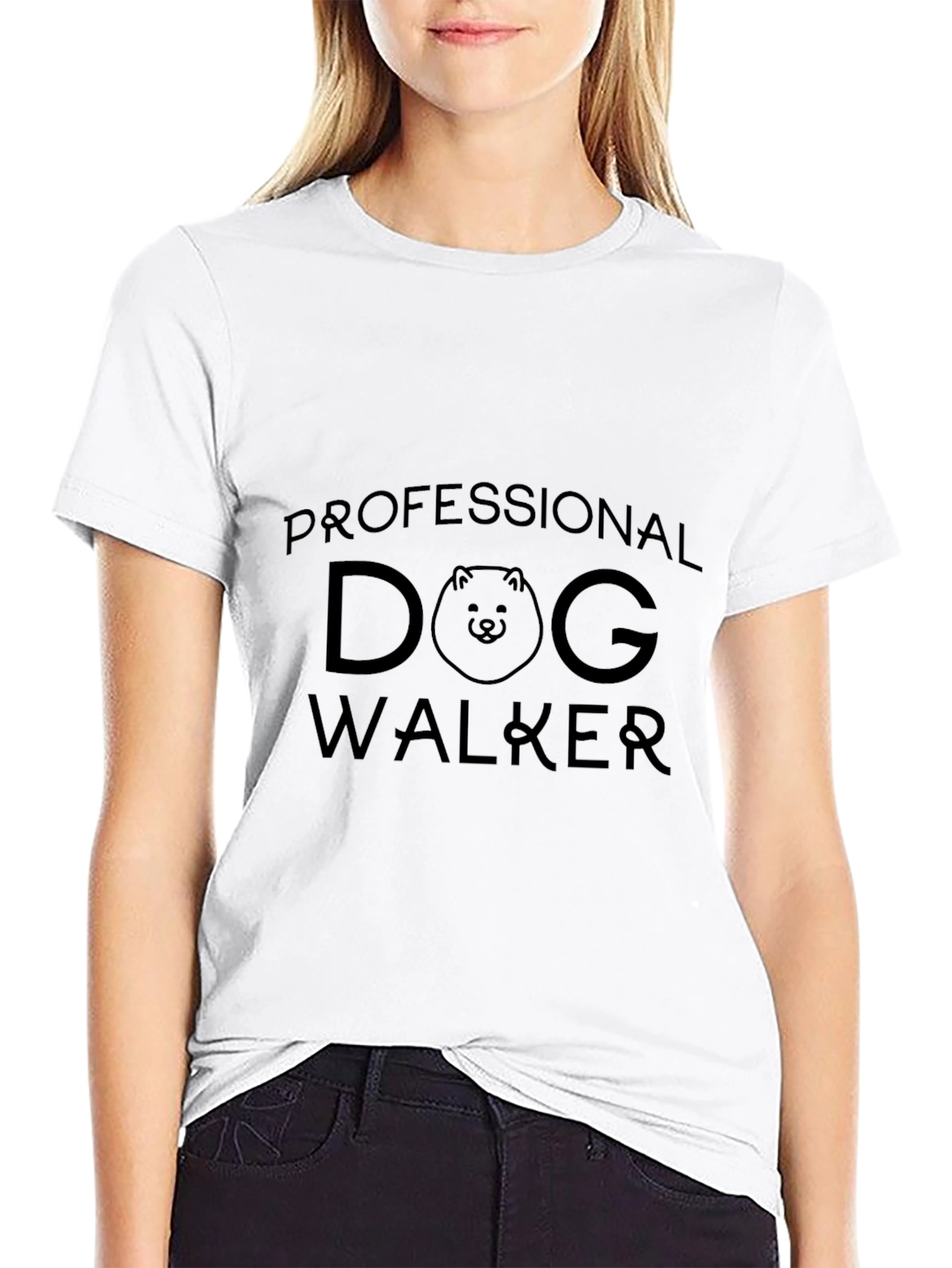 Professional Dog Walker T-Shirt - Black