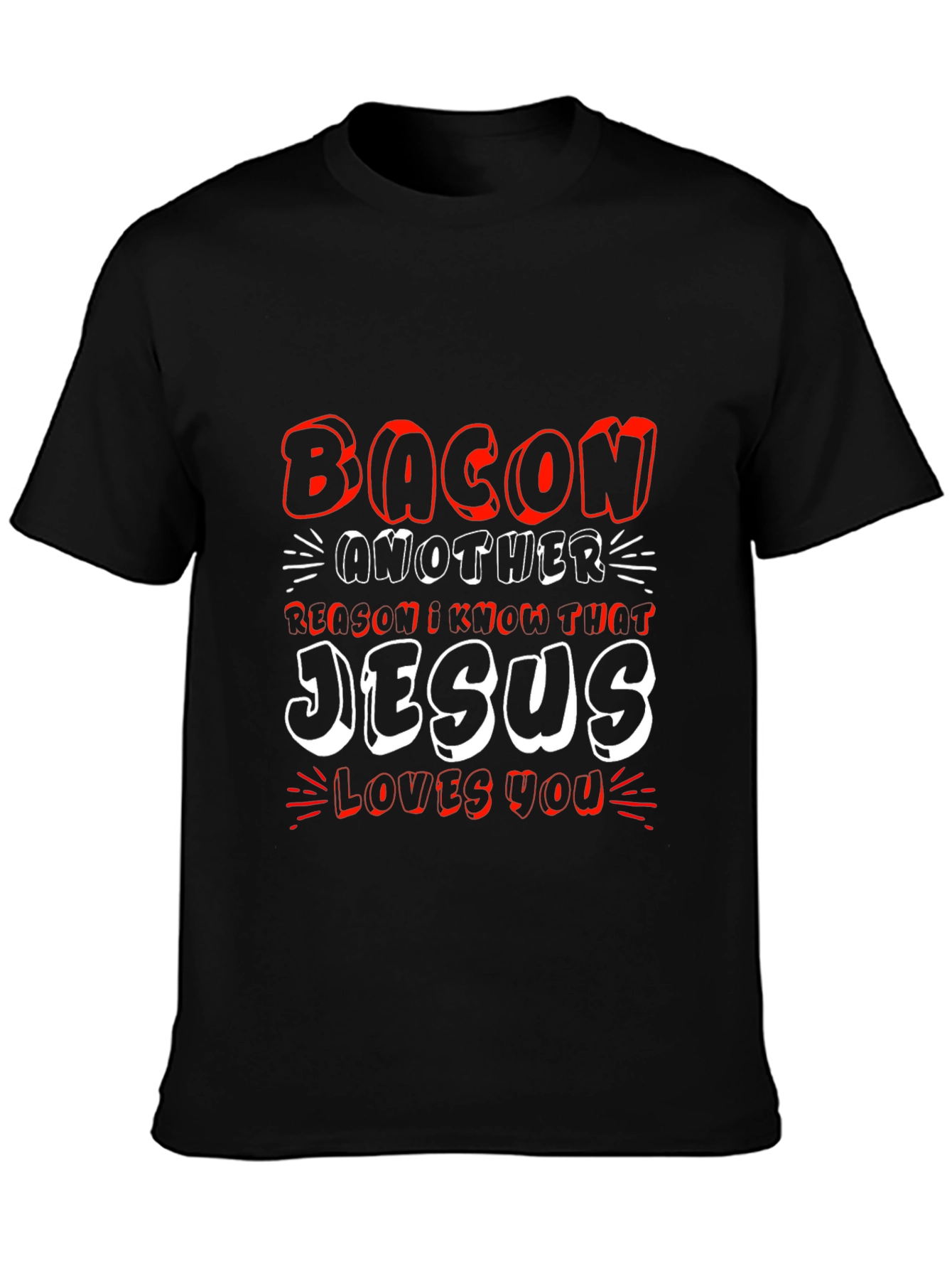 Bacon Jesus Graphic Tee