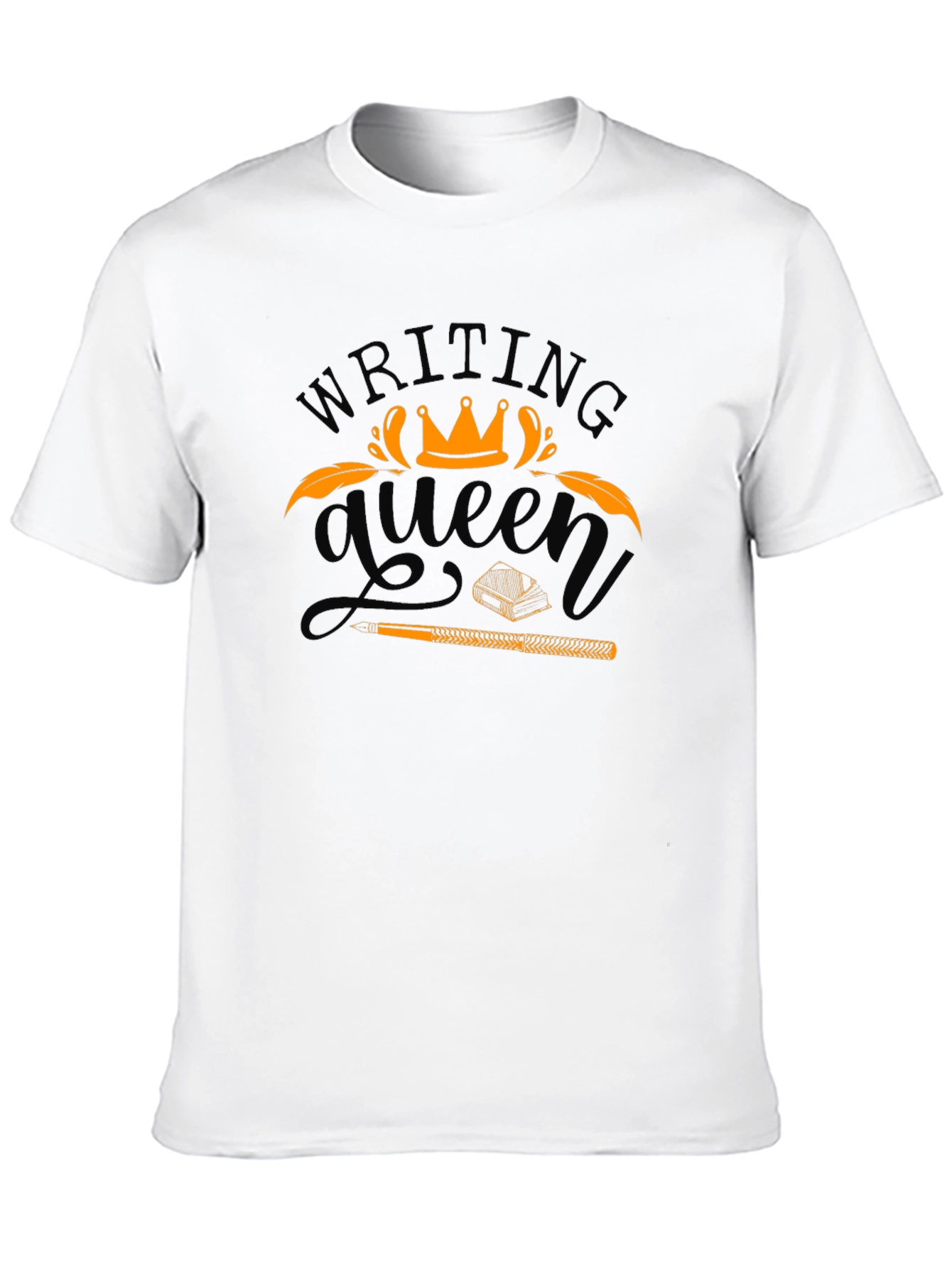 Writing Queen Black T-Shirt