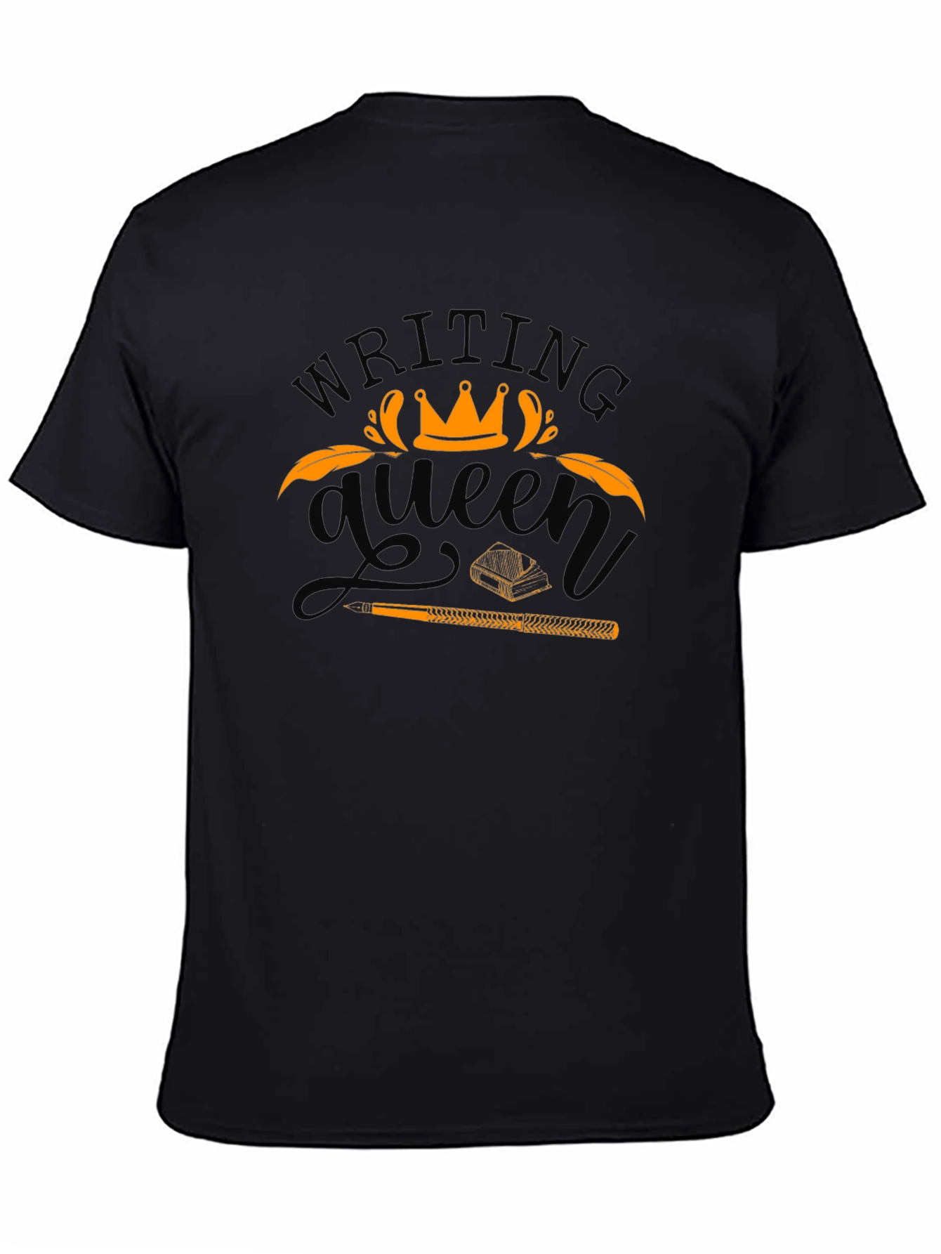 Writing Queen Black T-Shirt