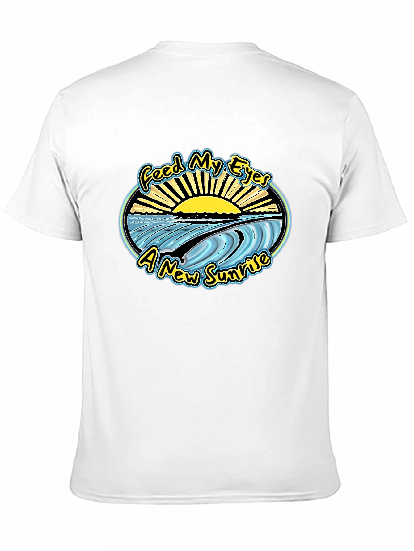 Feed My Eyes Sunrise Graphic T-Shirt - Black