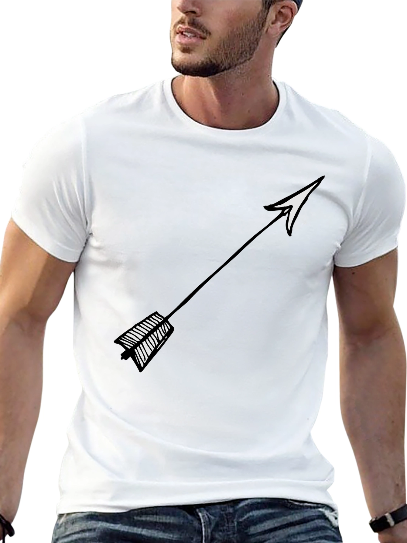 Arrow Graphic Tee - Trendy Casual Wear