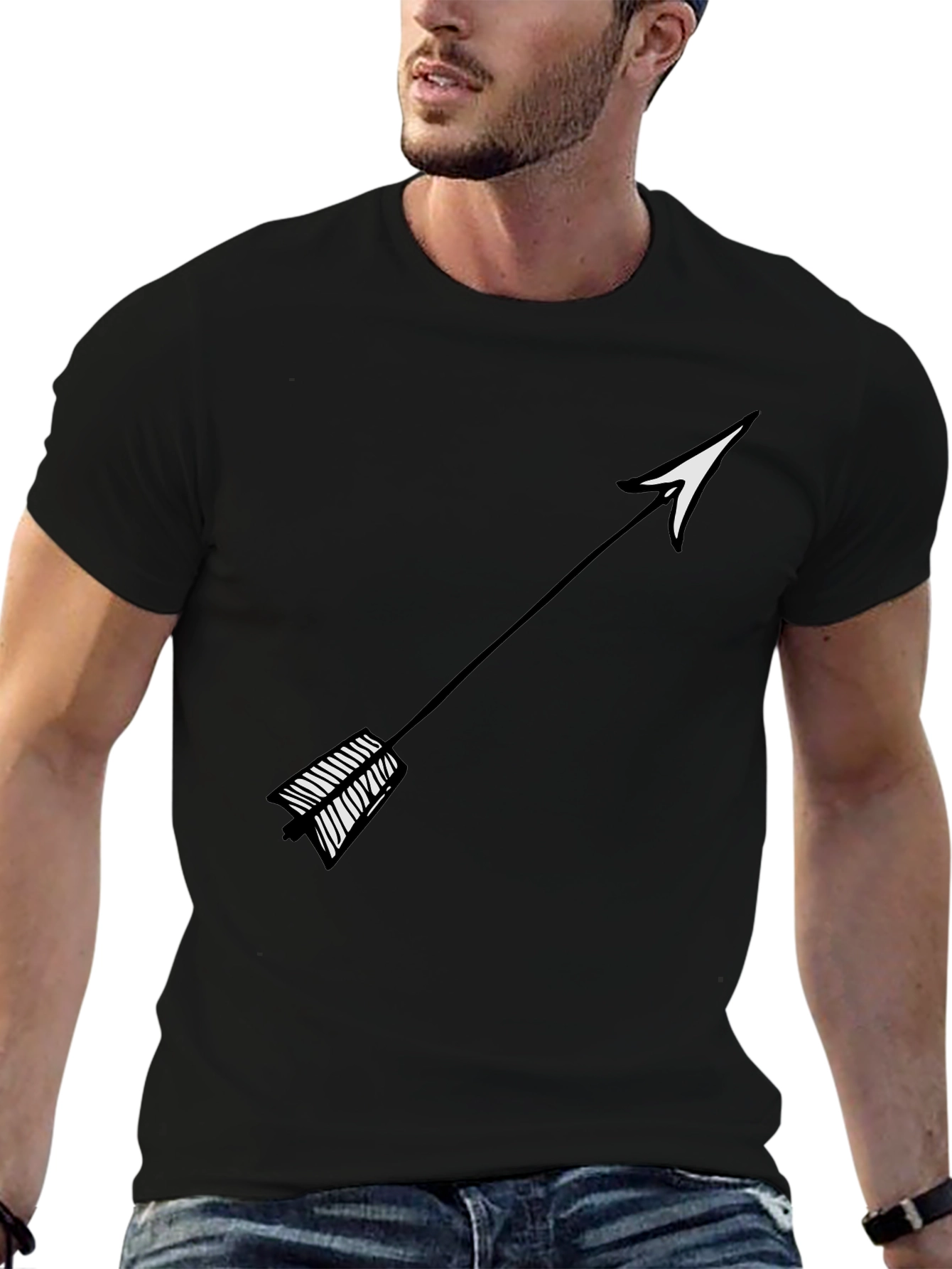 Arrow Graphic Tee - Trendy Casual Wear