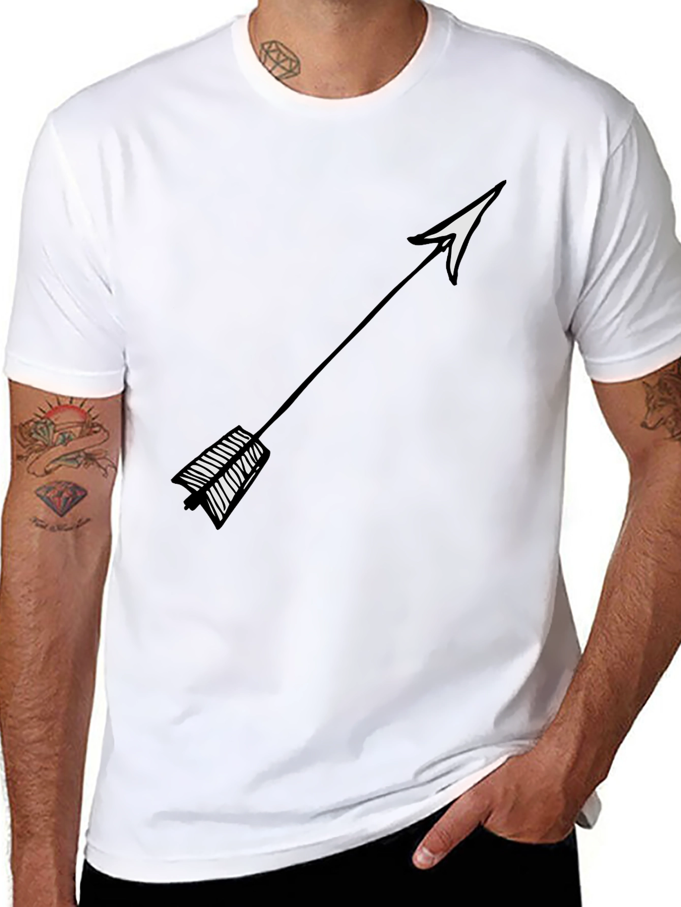 Arrow Graphic Tee - Trendy Casual Wear