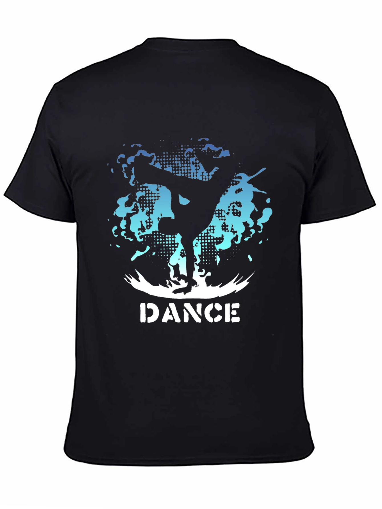 Dance Graphic Tee - Black Crew Neck T-Shirt